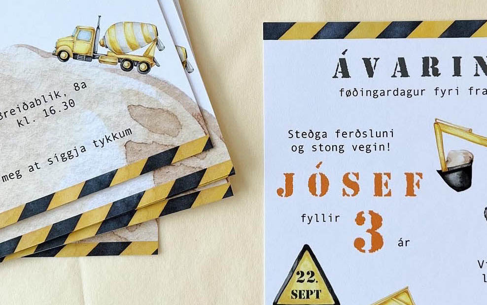 INNBJÓÐINGAR TIL FØÐINGARDAG