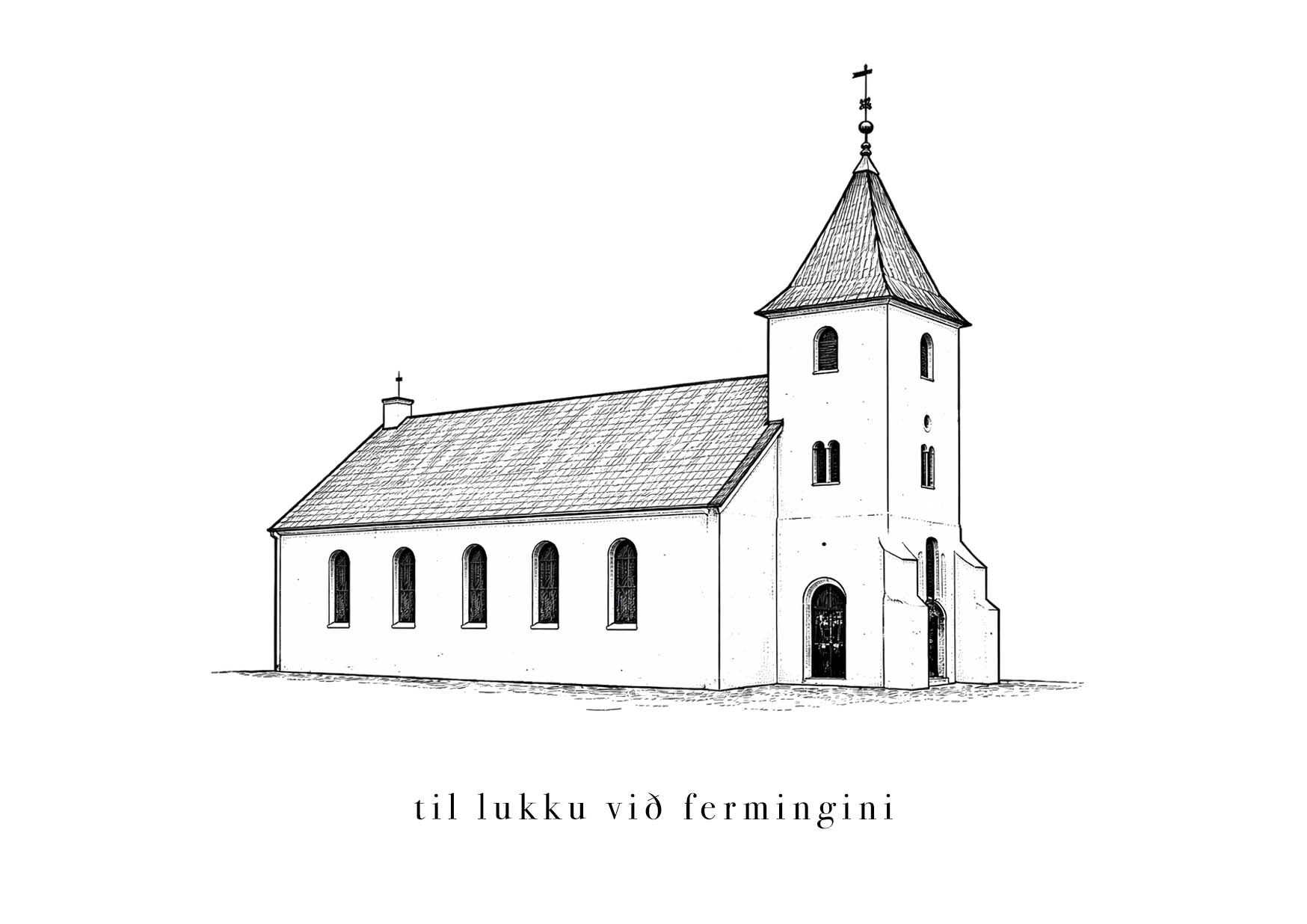 Til lukku við fermingini - Eiðis kirkja