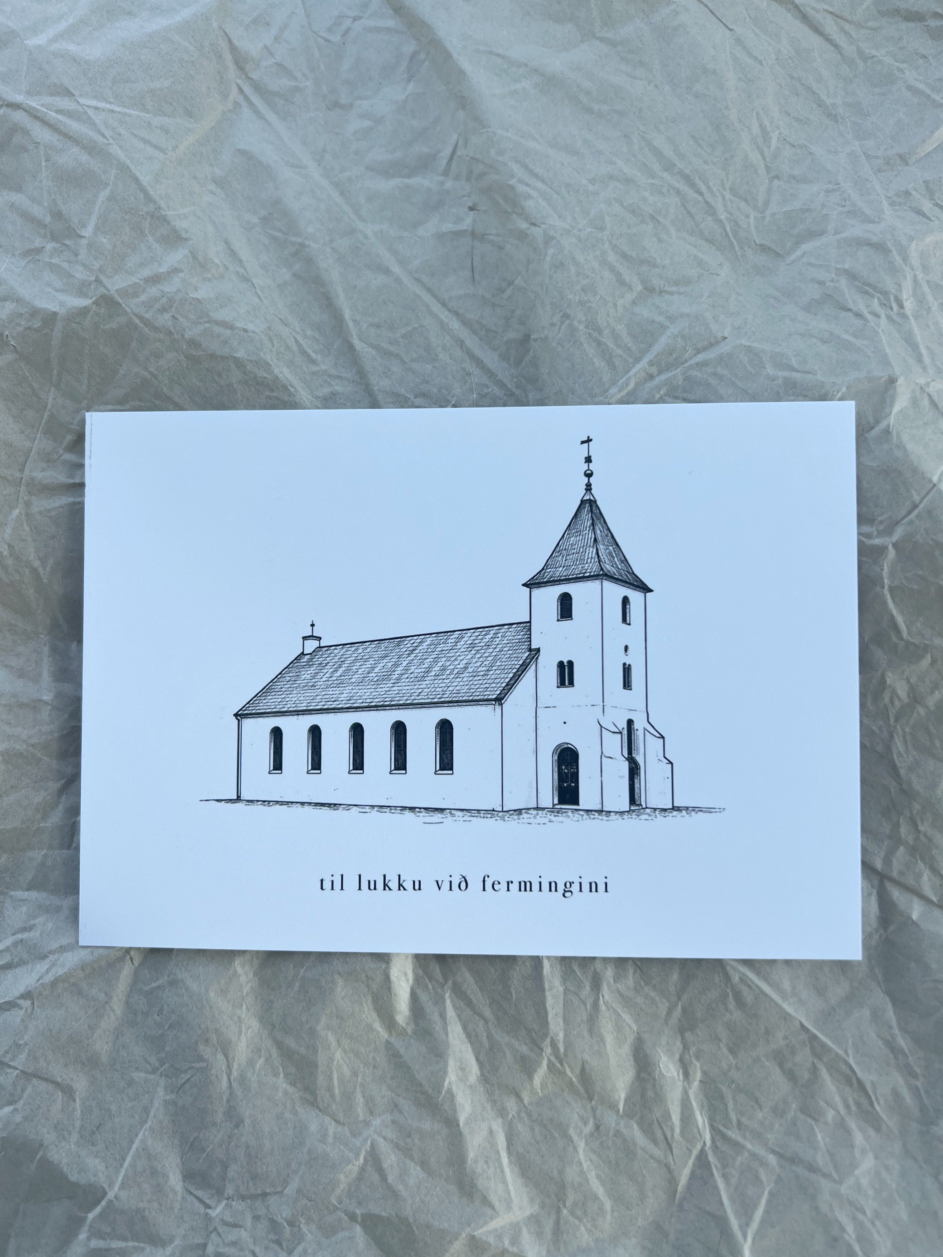 Til lukku við fermingini - Eiðis kirkja