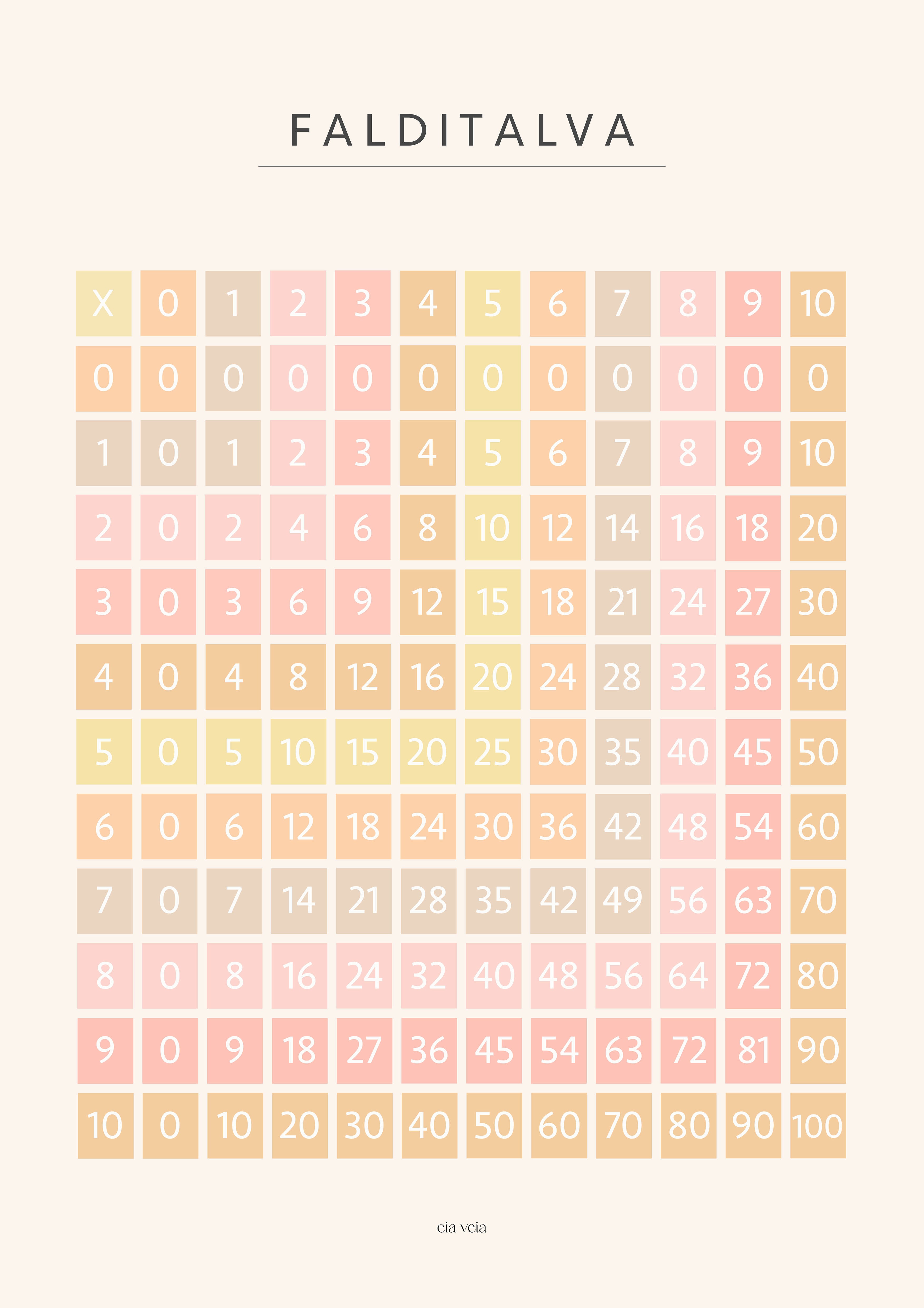 Falditalva - Ljósareyð