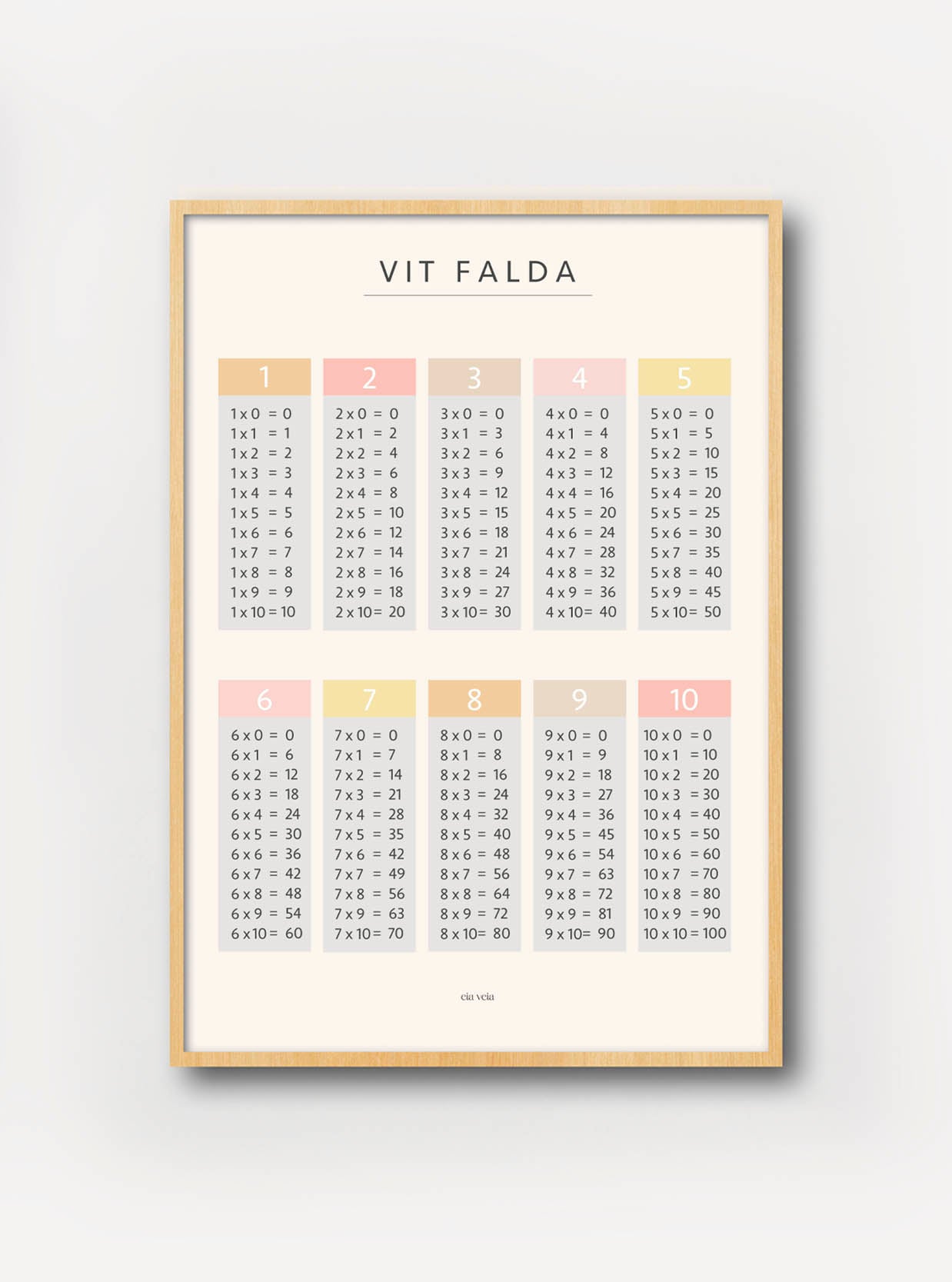Vit falda - Ljósareyð