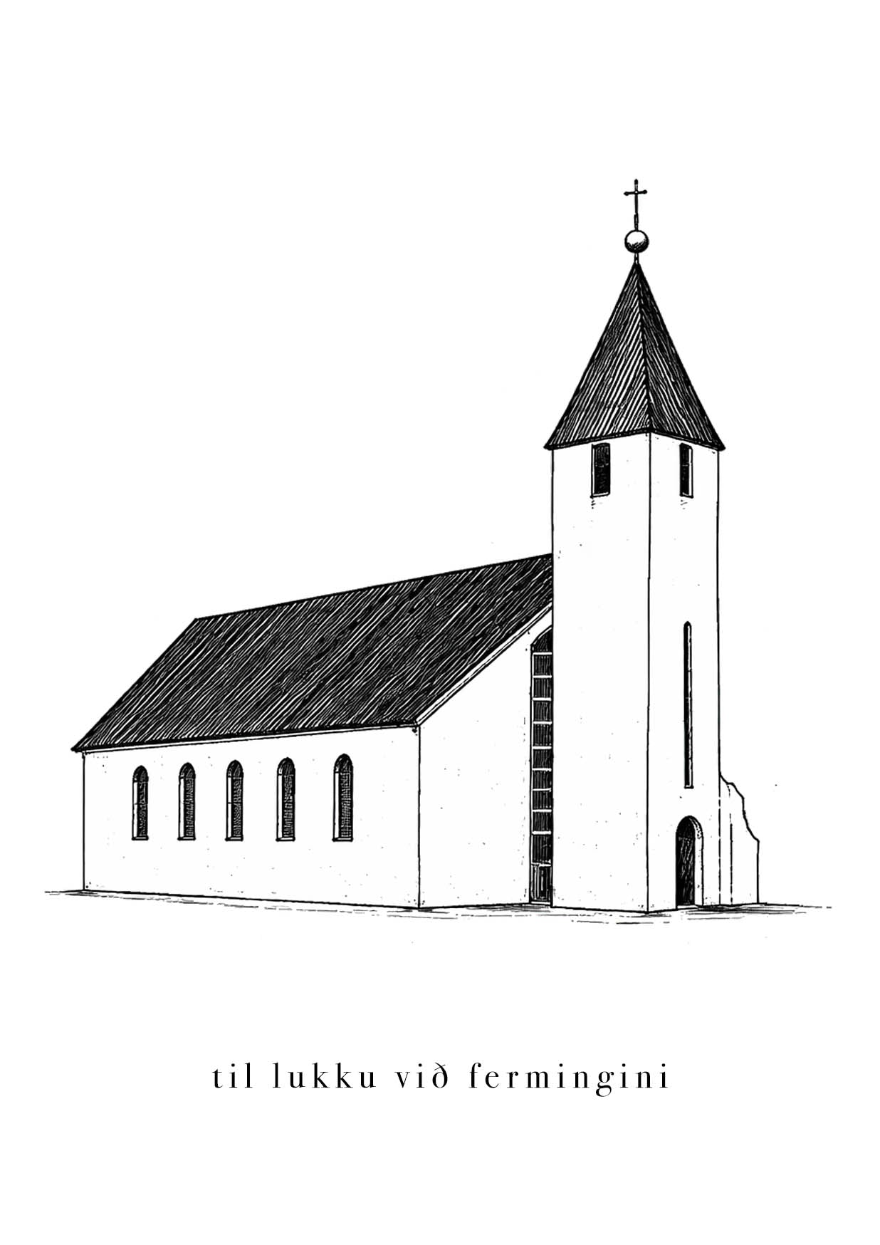Til lukku við fermingini - Leirvíkar kirkja
