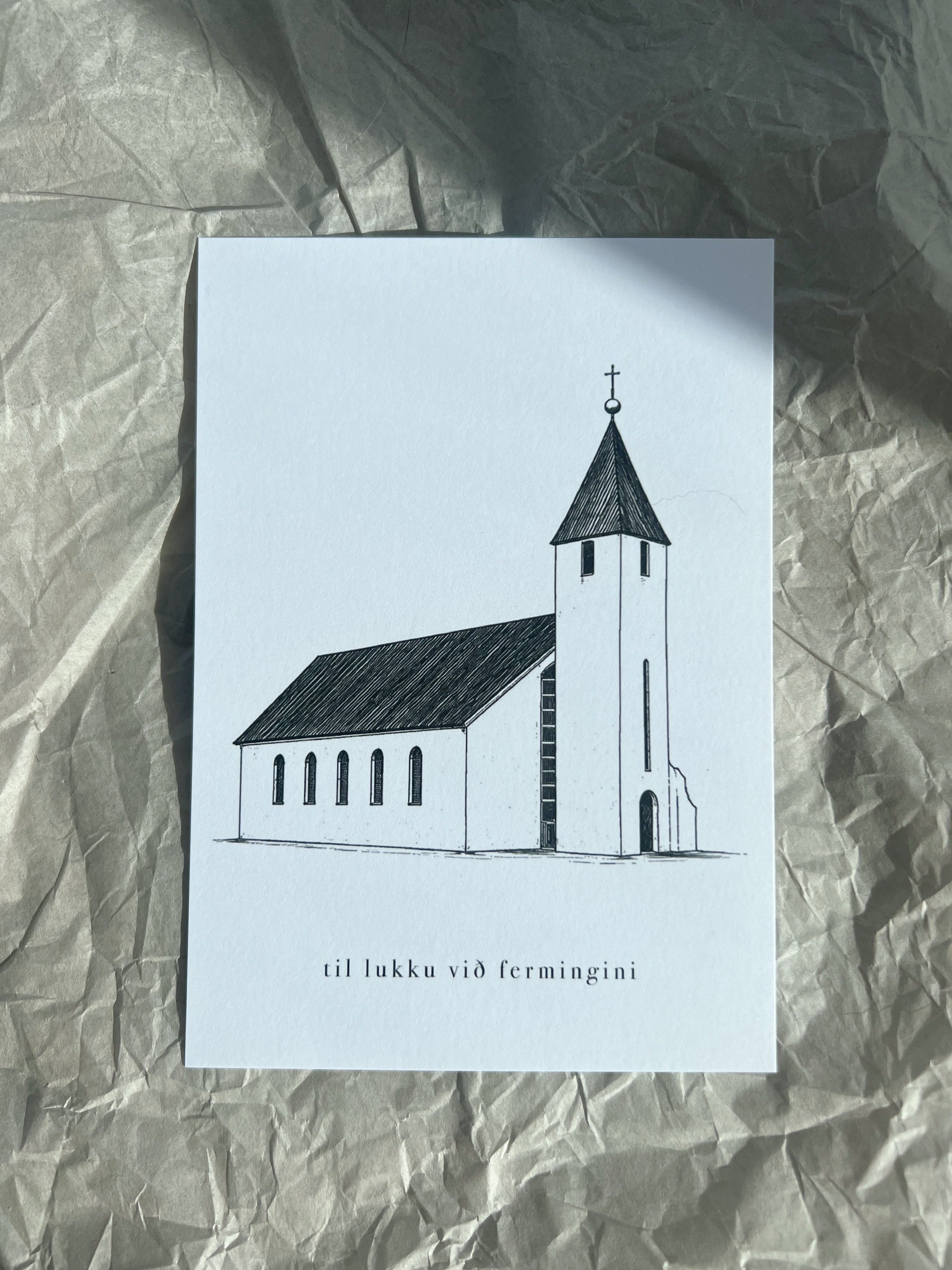 Til lukku við fermingini - Leirvíkar kirkja