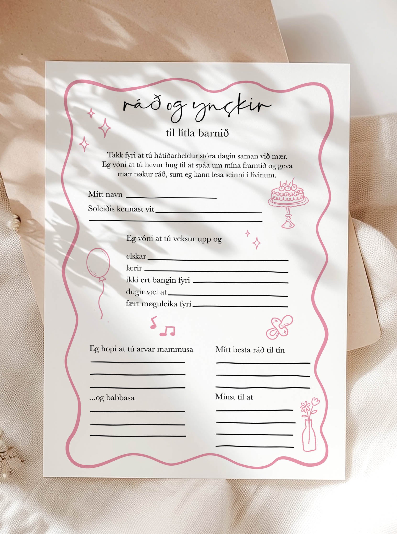 Ráð og ynskir til lítla barnið