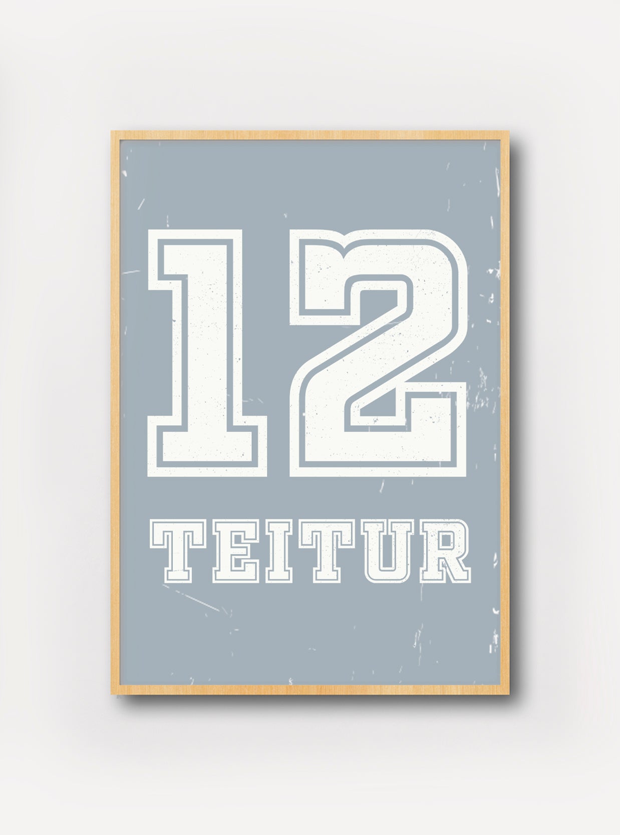 Spælara plakat - Blá