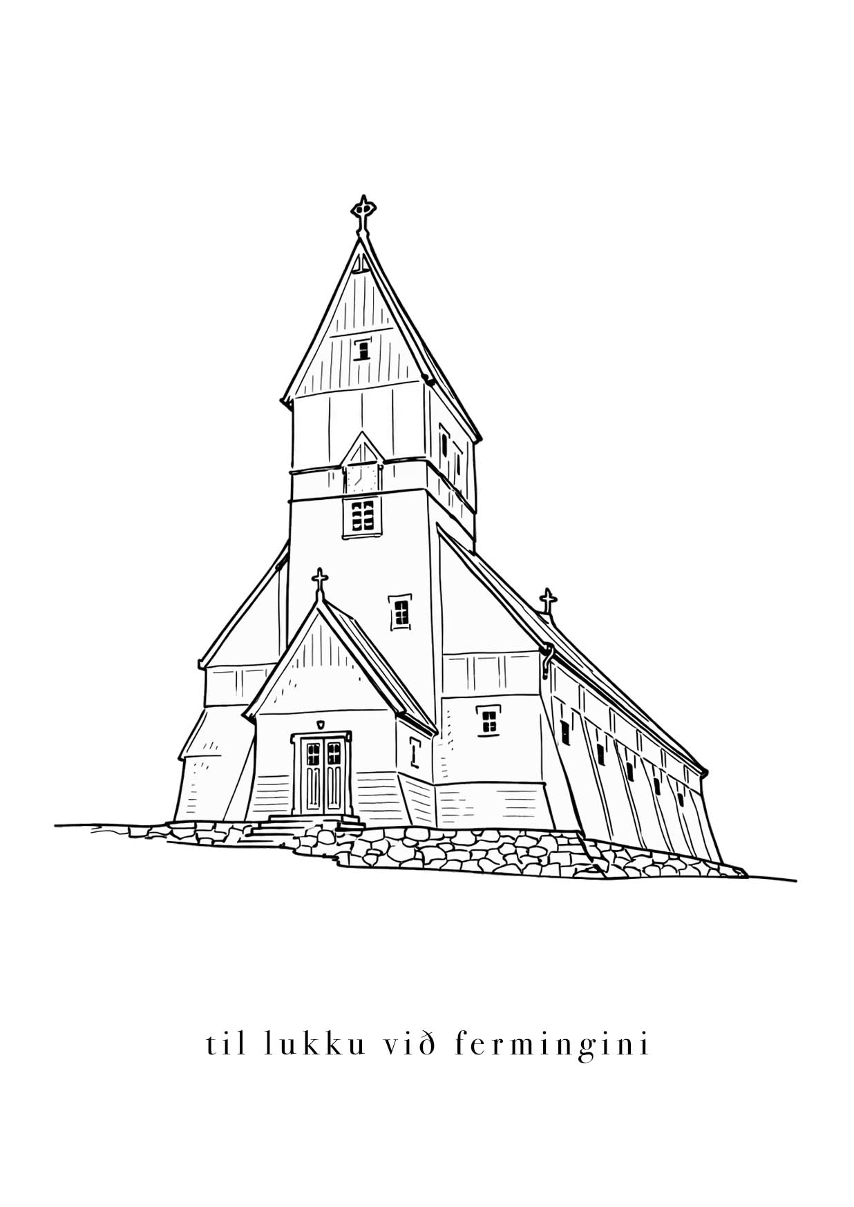Til lukku við fermingini - Tvøroyrar kirkja