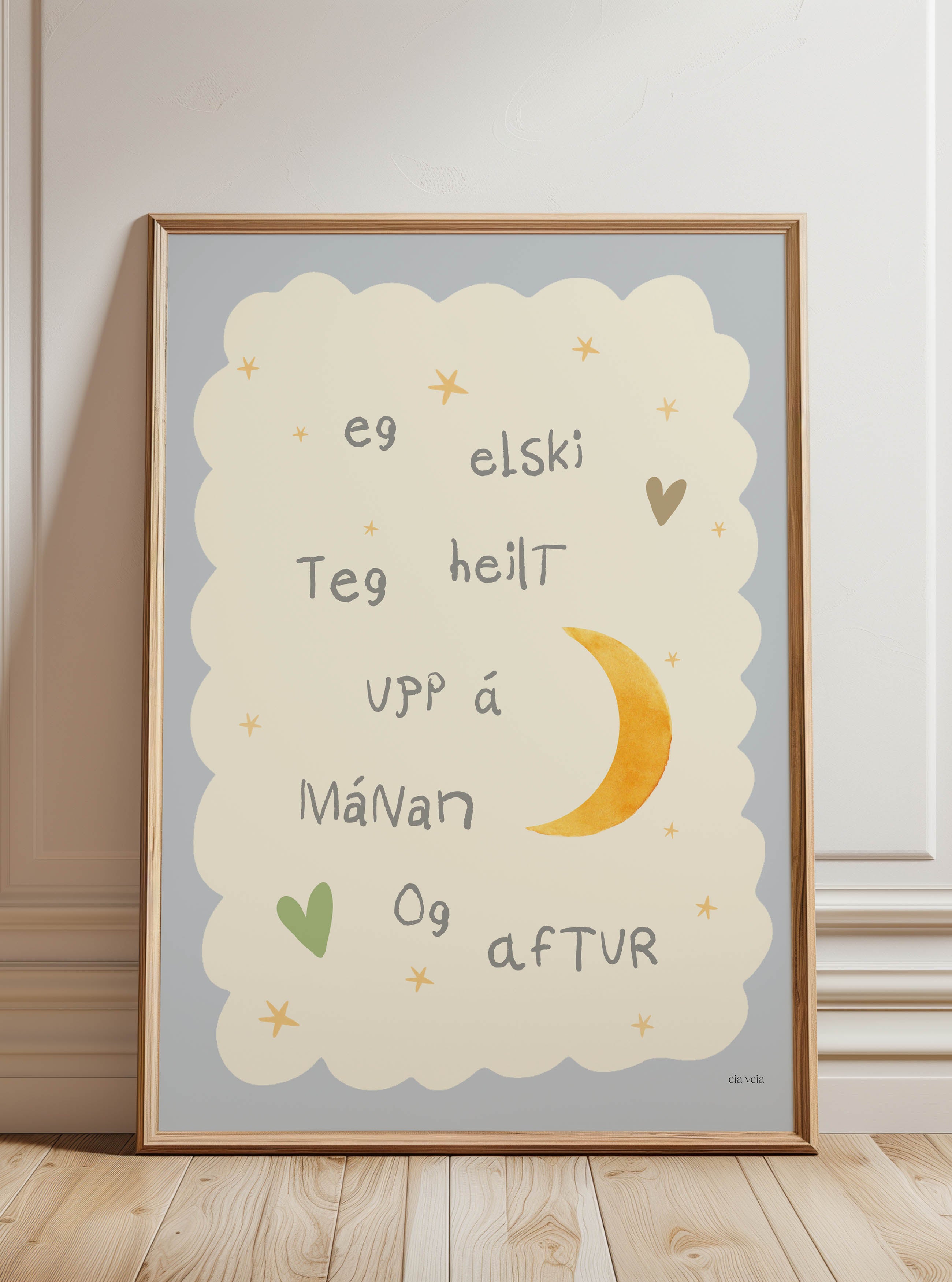 Elski teg upp á mánan