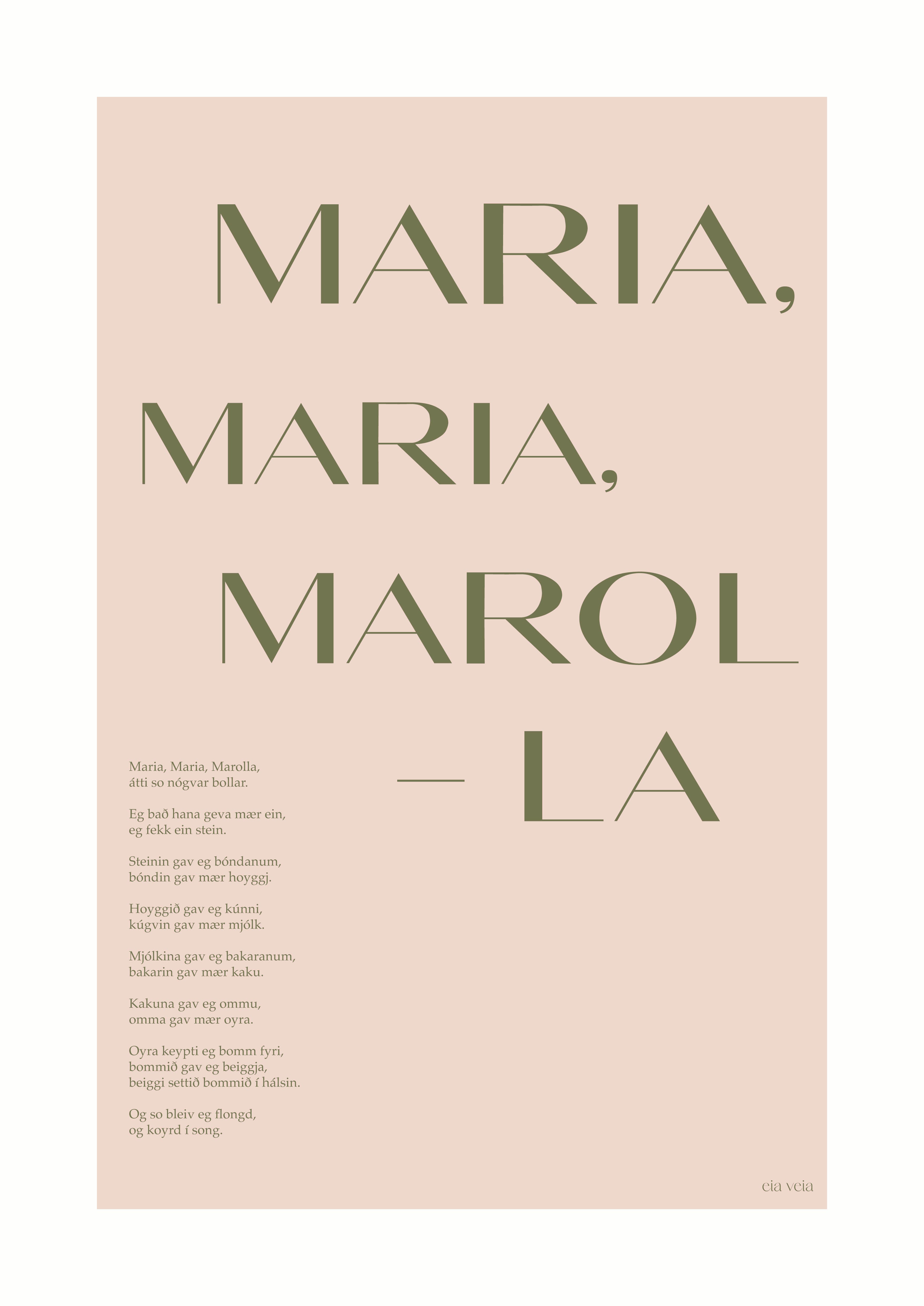 Maria, Maria, Marolla