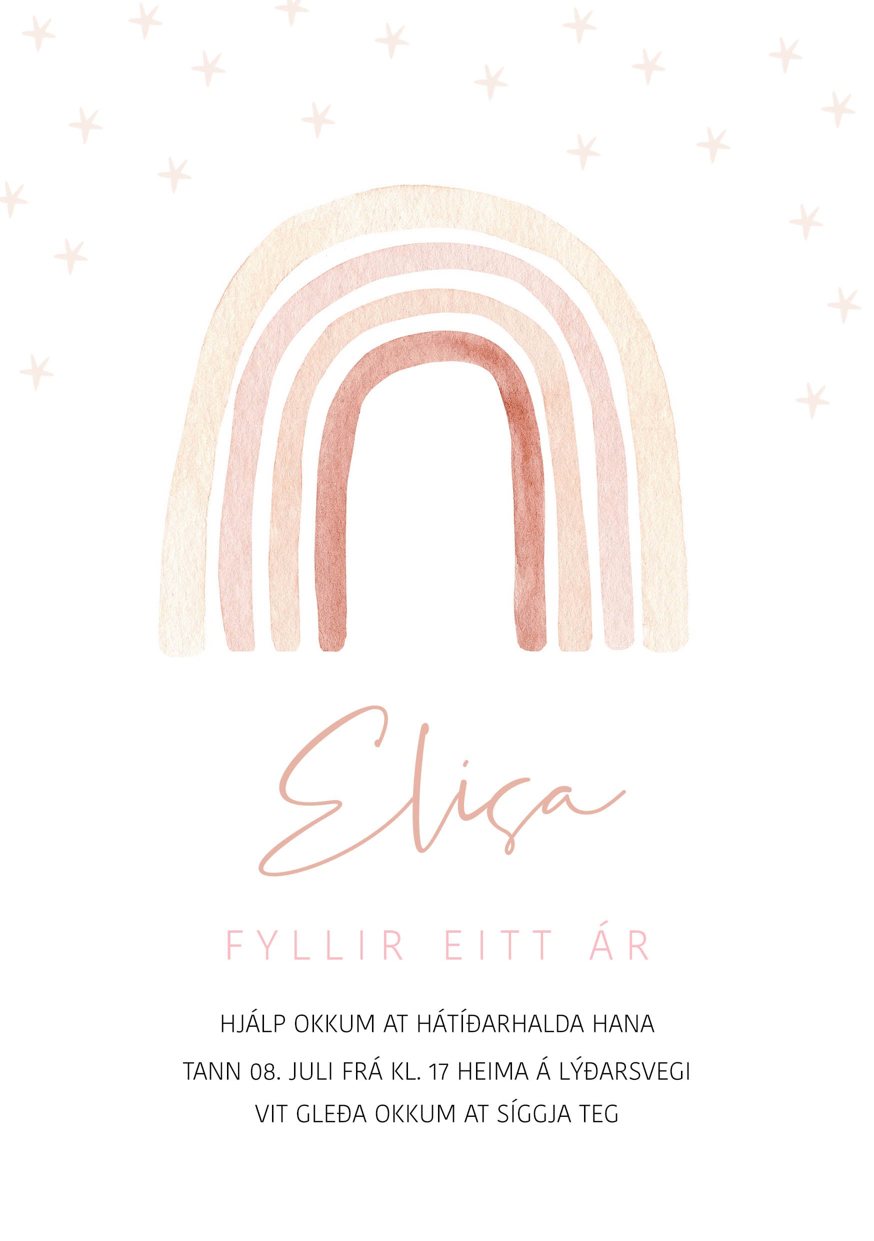 Innbjóðing - Gulur ælabogi