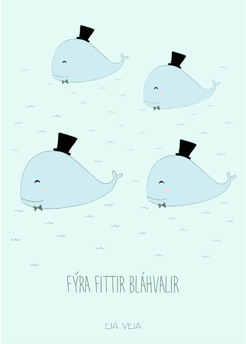 Fýra fittir bláhvalir