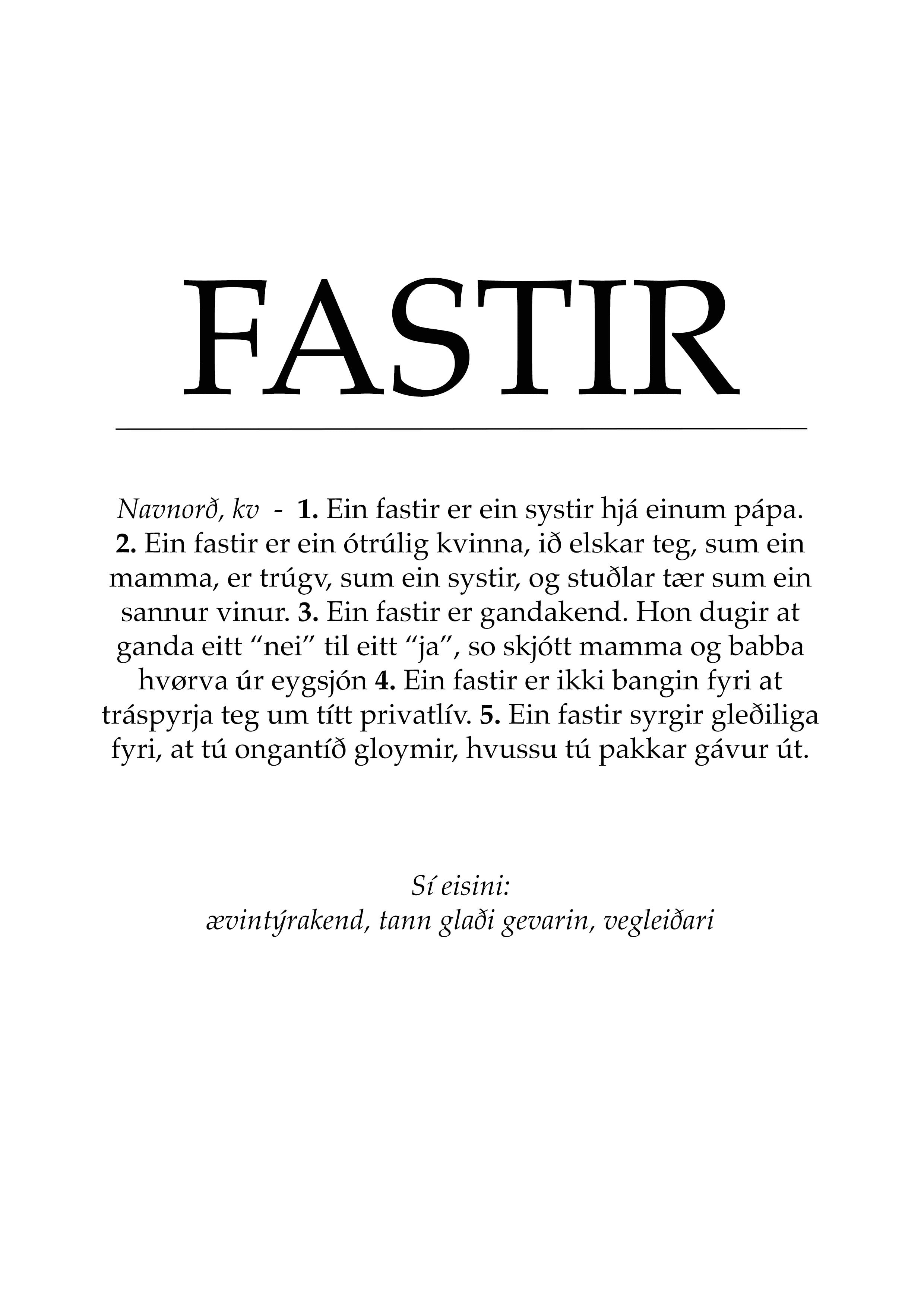 Fastir