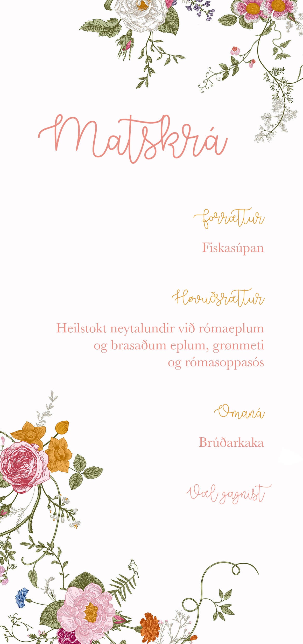 Matskrá - Flora