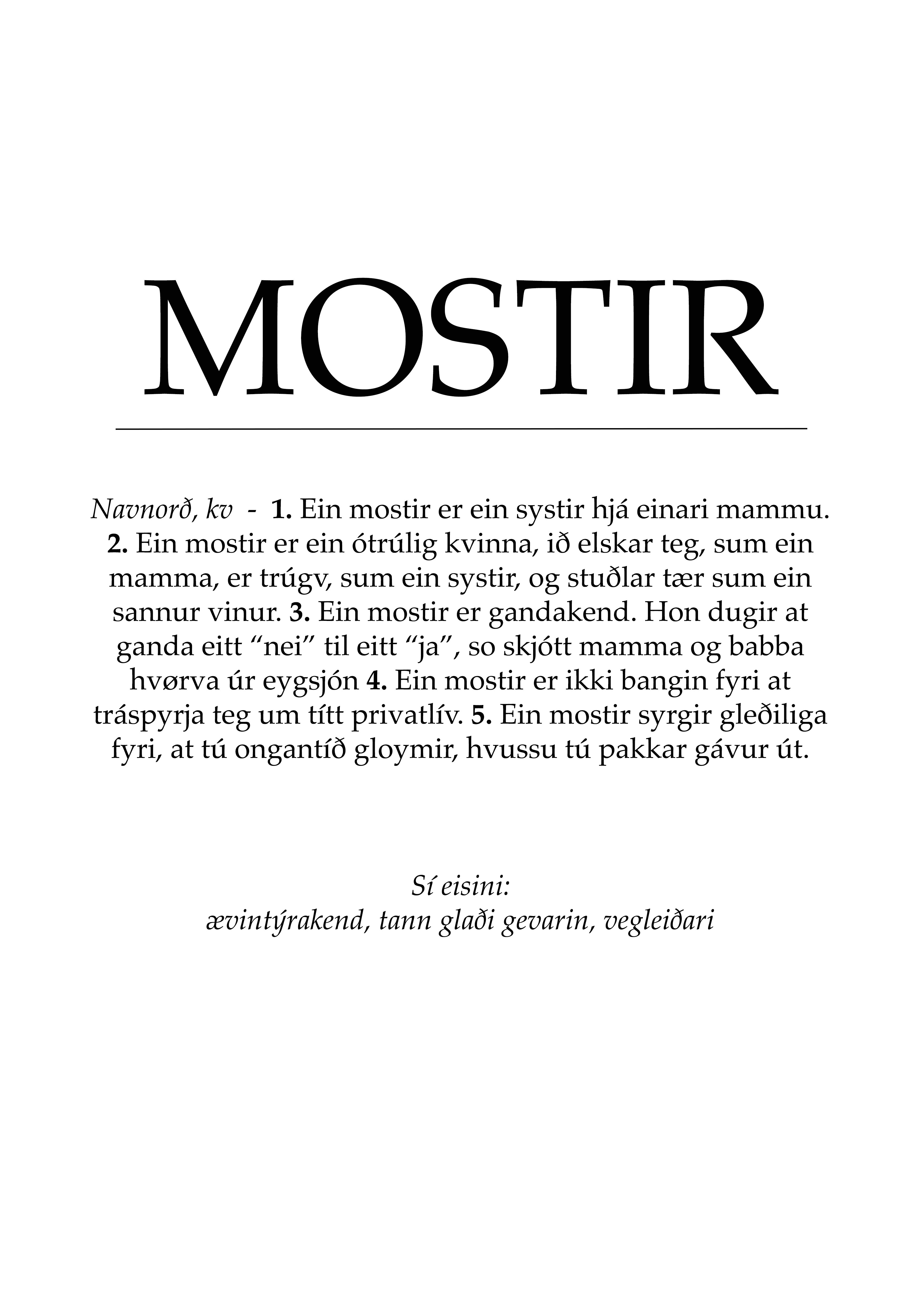 Mostir