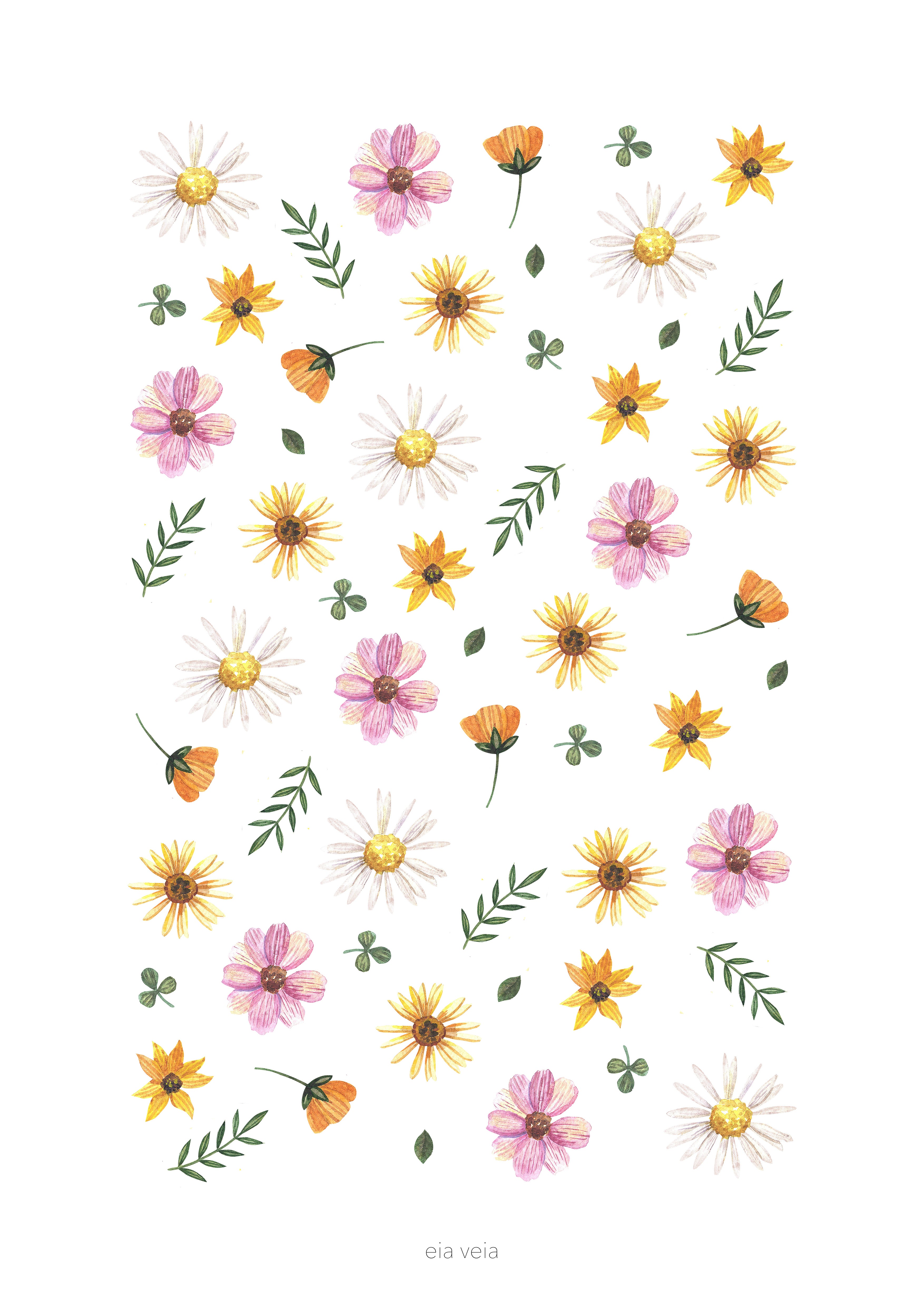 Pressaðar blómur #1