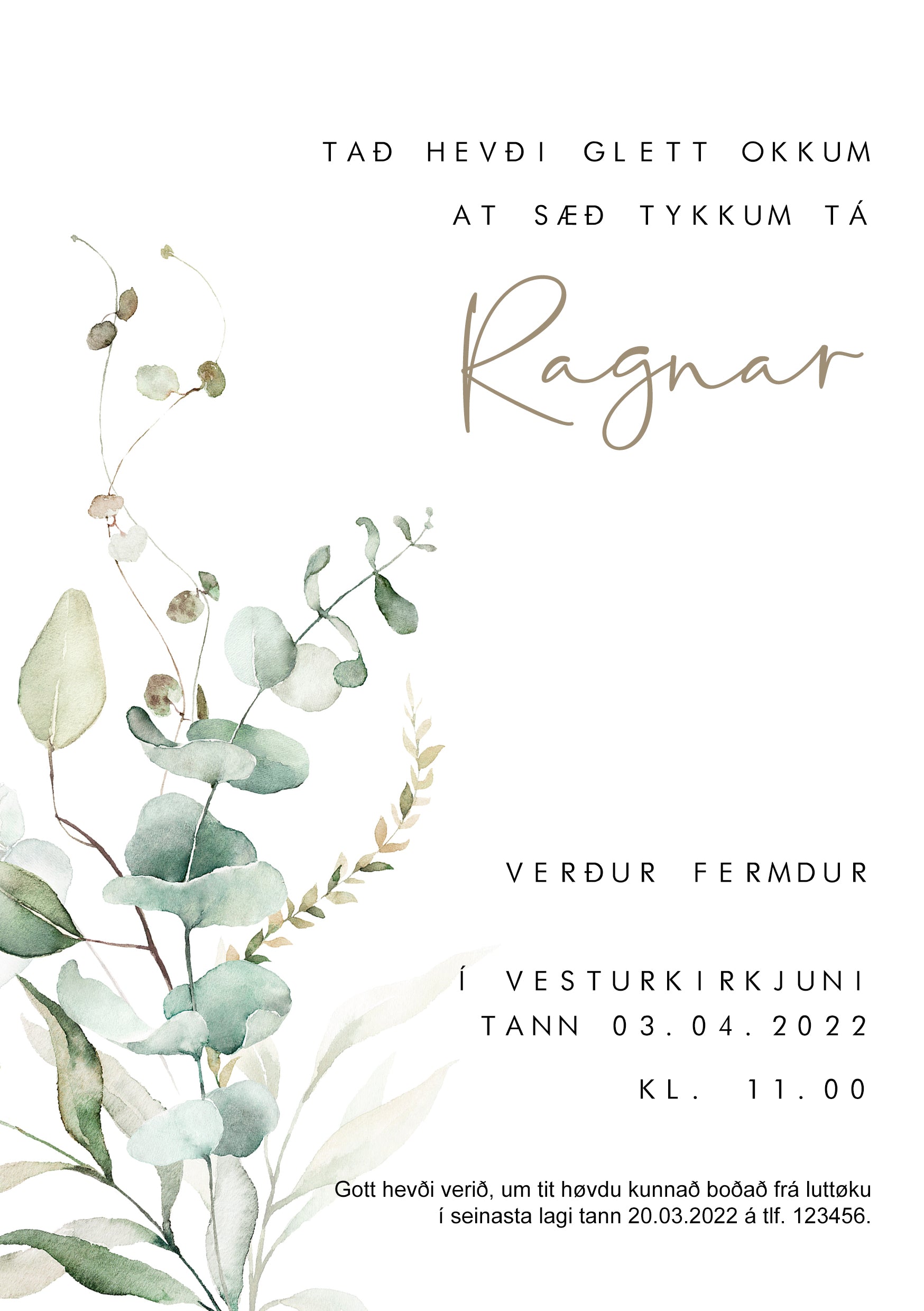 Innbjóðing - Ragnar