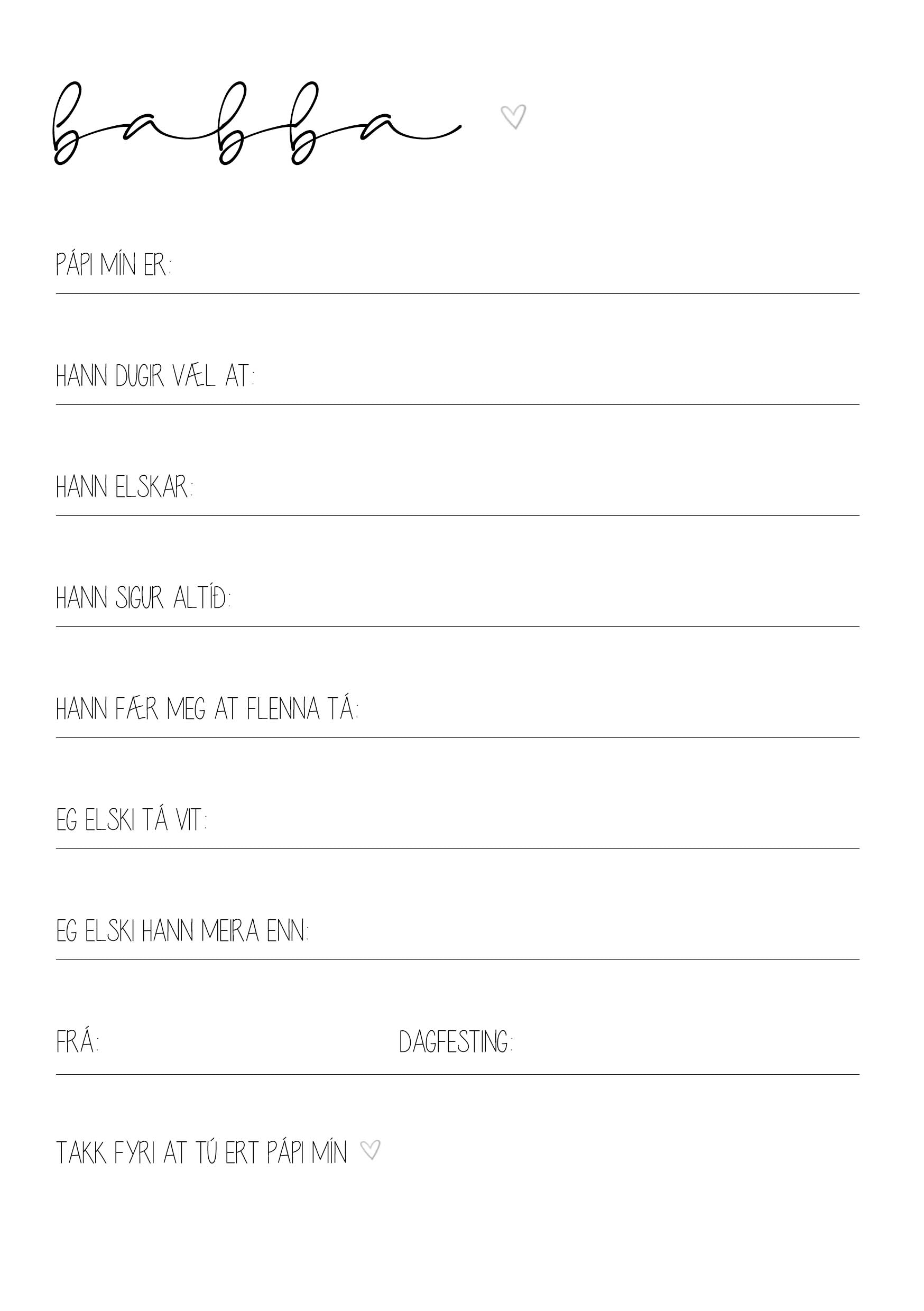 BABBA - STRIKUTEKNING