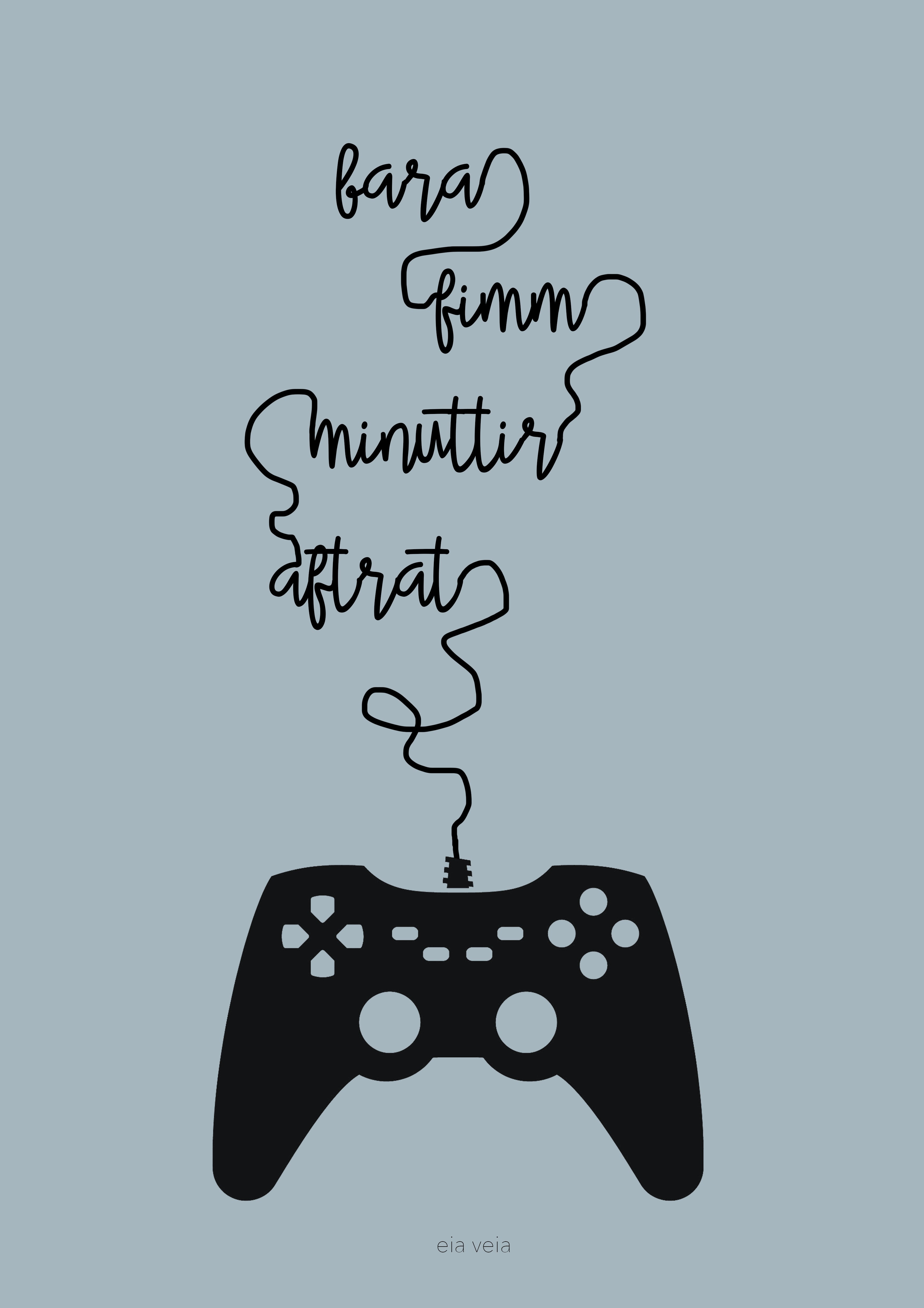 Bara fimm minuttir aftrat - Blá