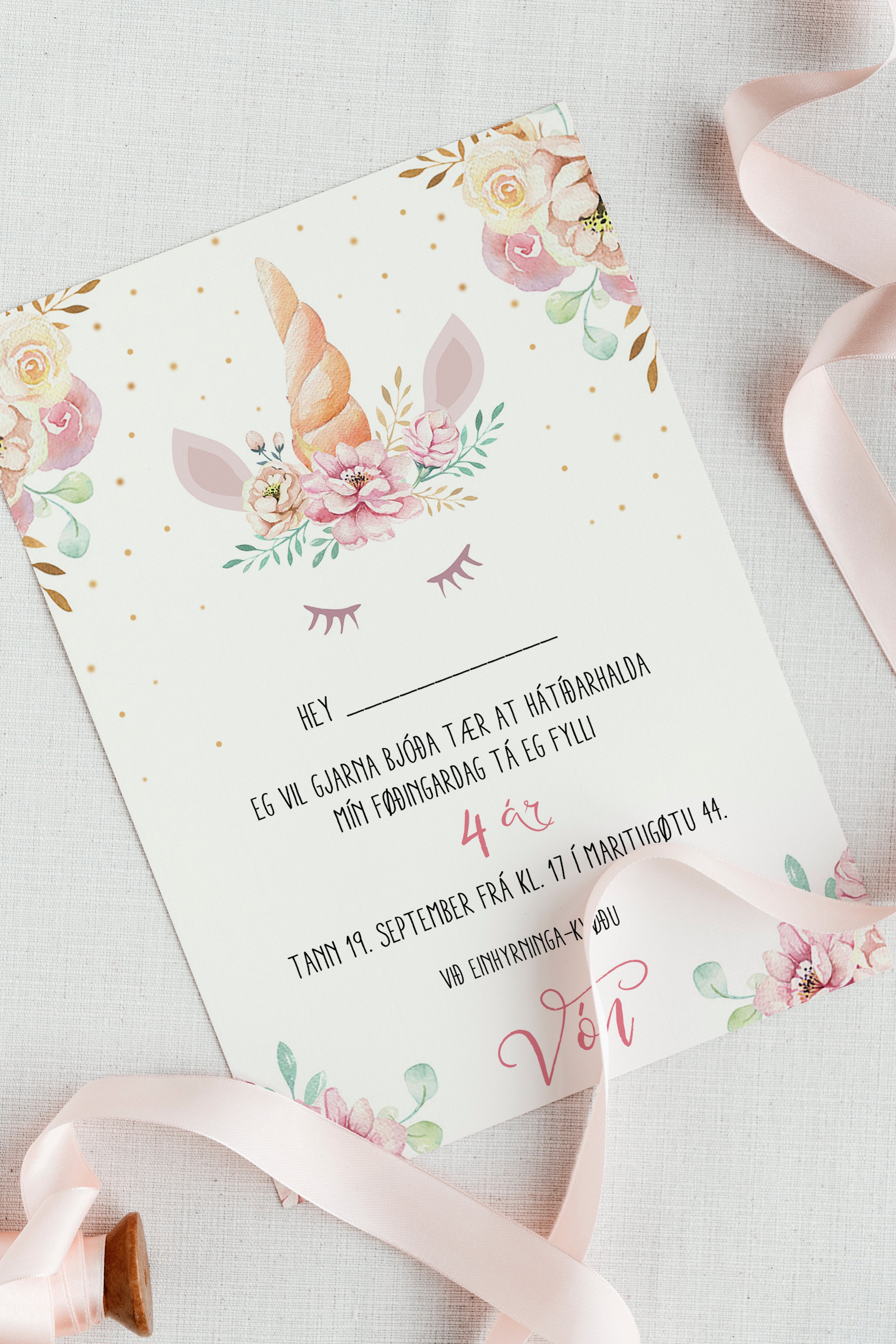 Innbjóðing - Einhyrnigur