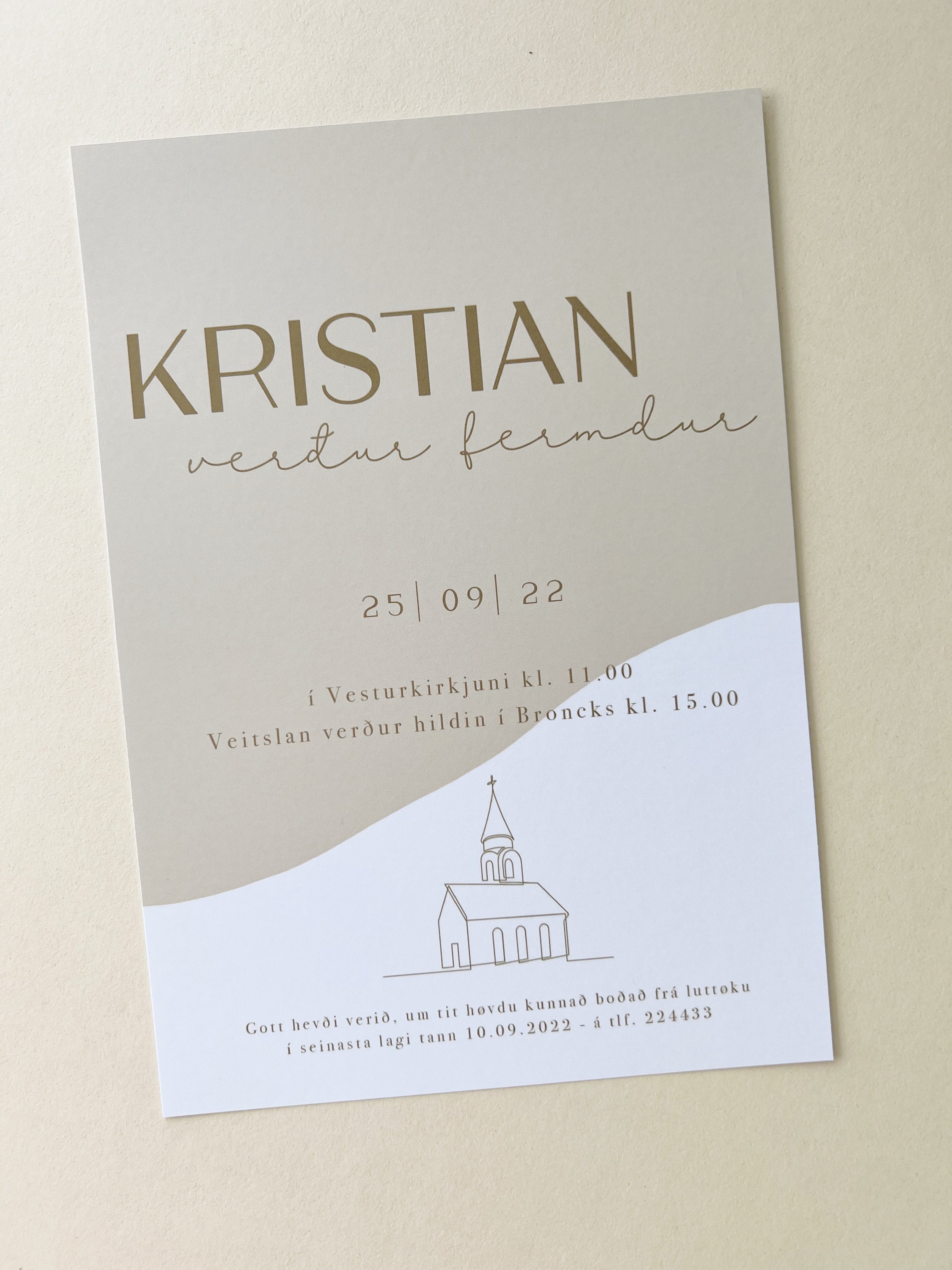 Innbjóðing - Kristian