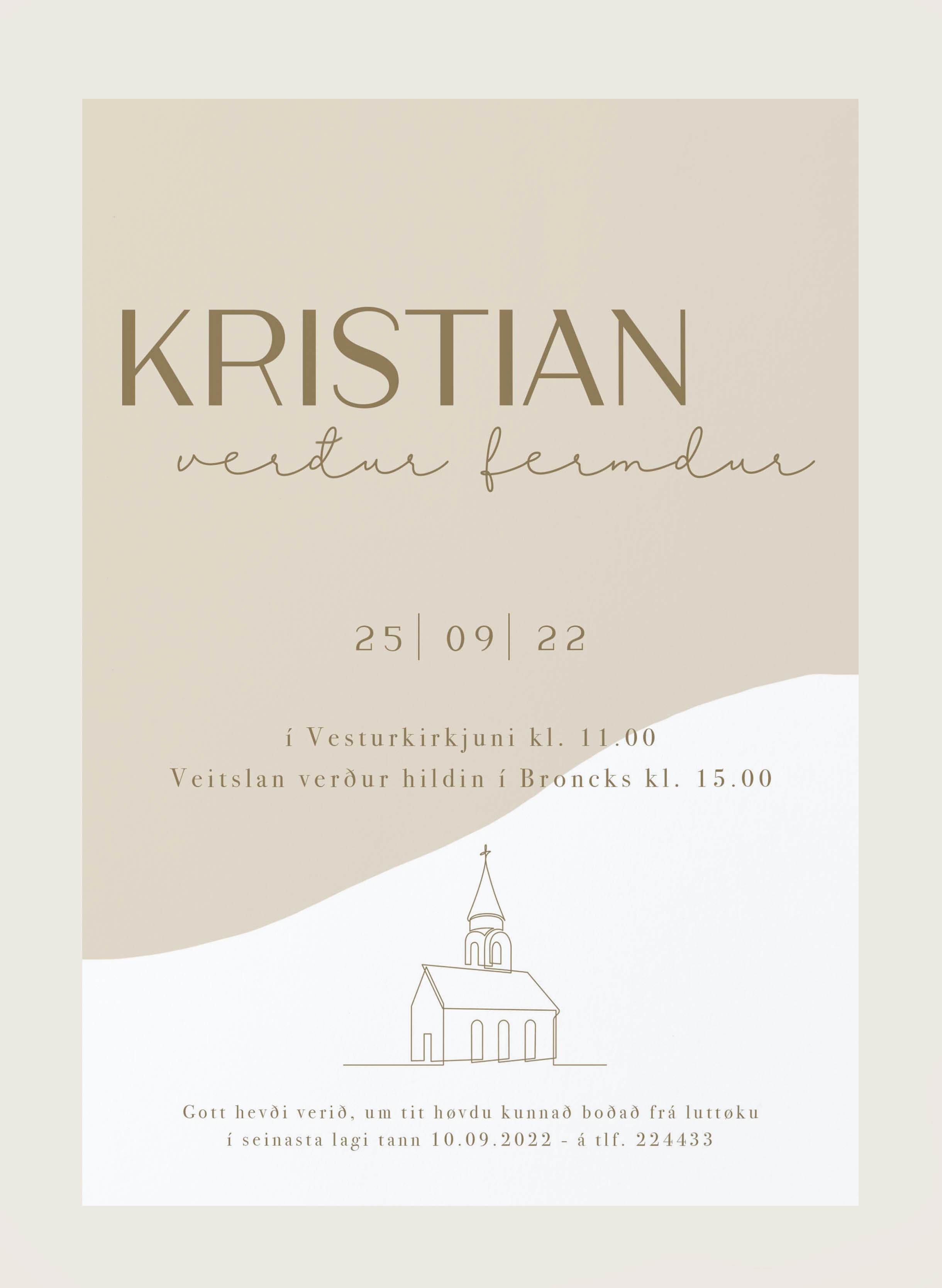 Innbjóðing - Kristian