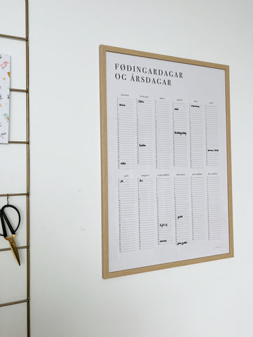 Føðingardagar og ársdagar