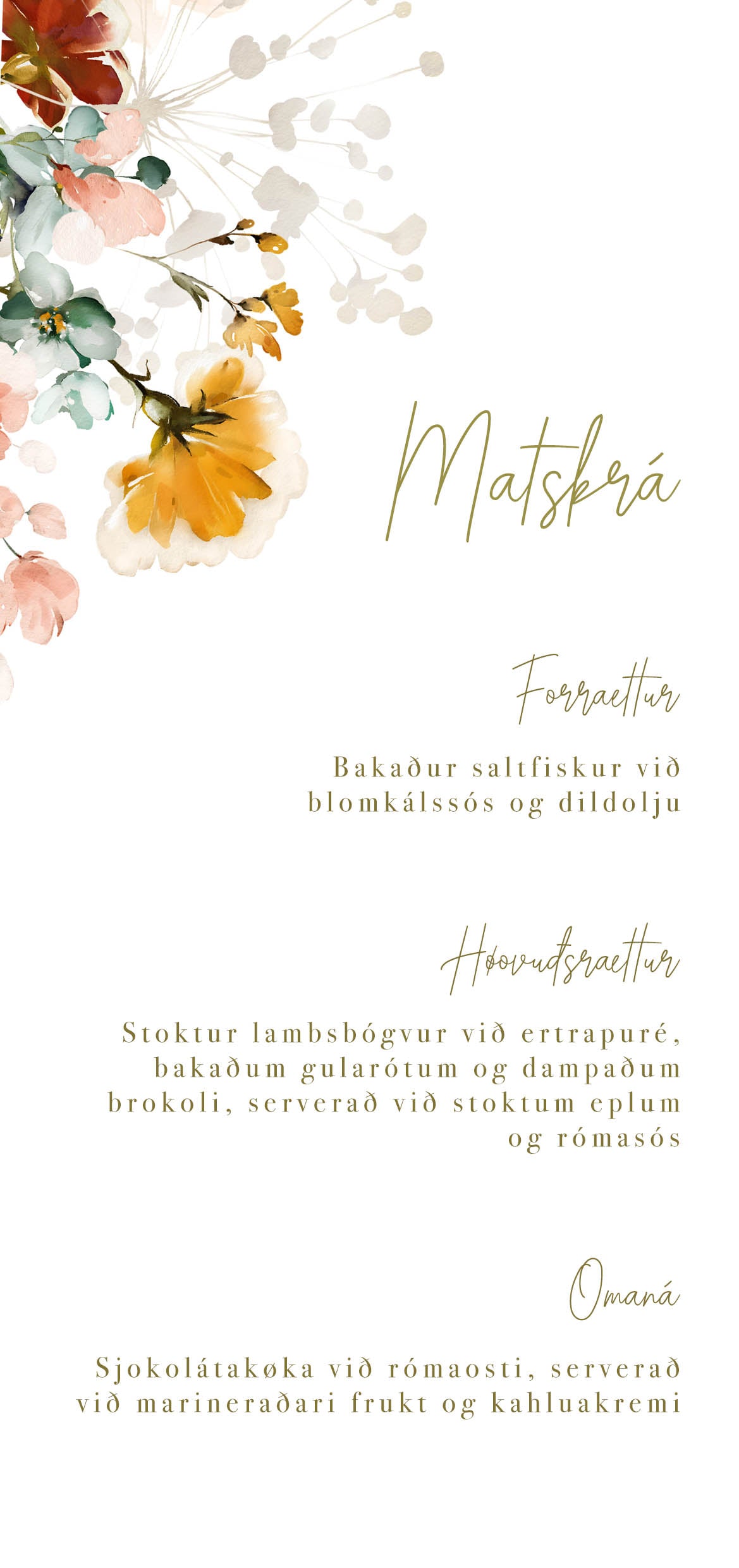 Matskrá - Blossom