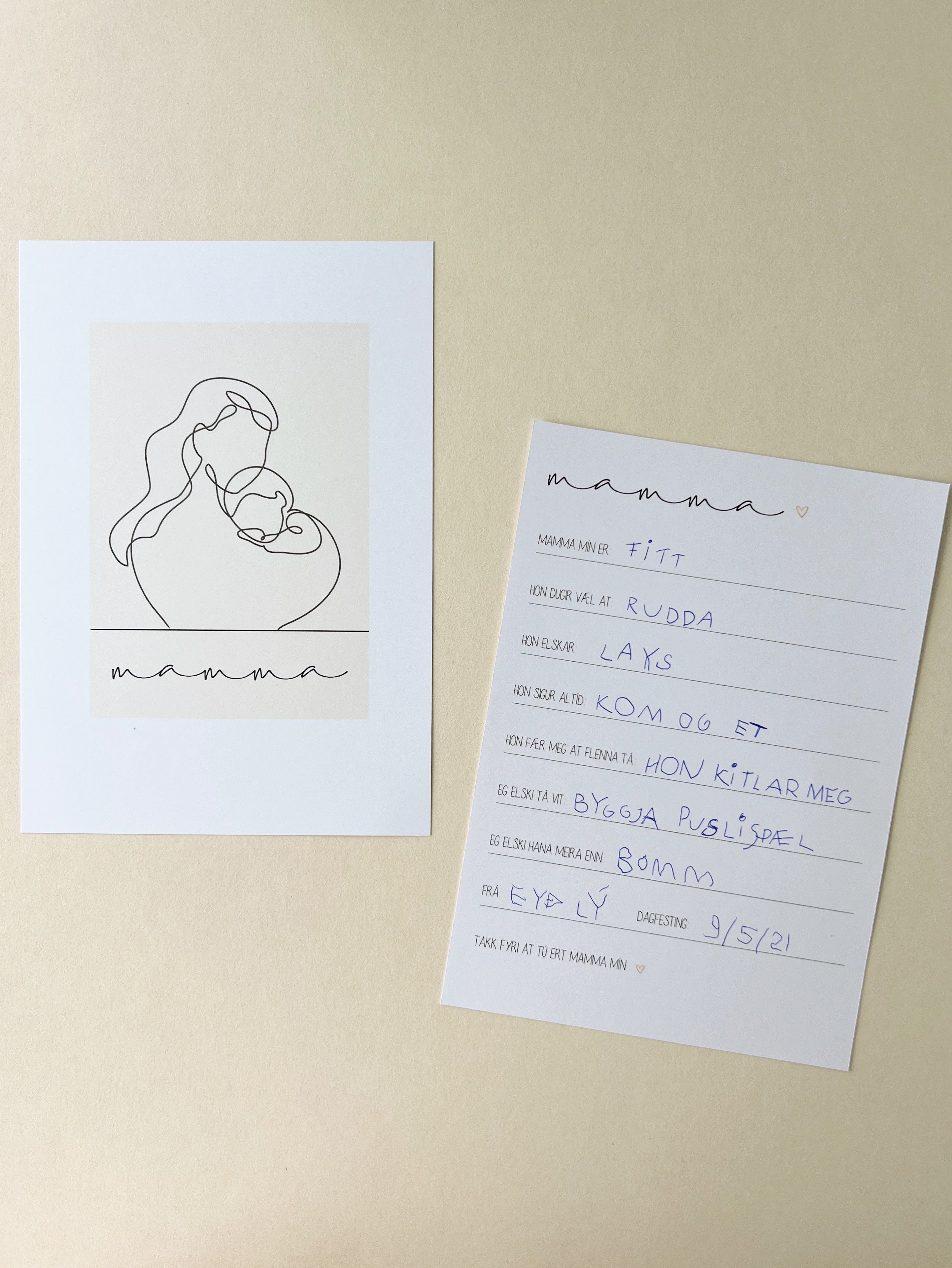 Mamma - strikutekning - A5