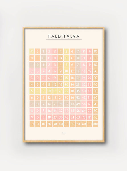 Falditalva - Ljósareyð