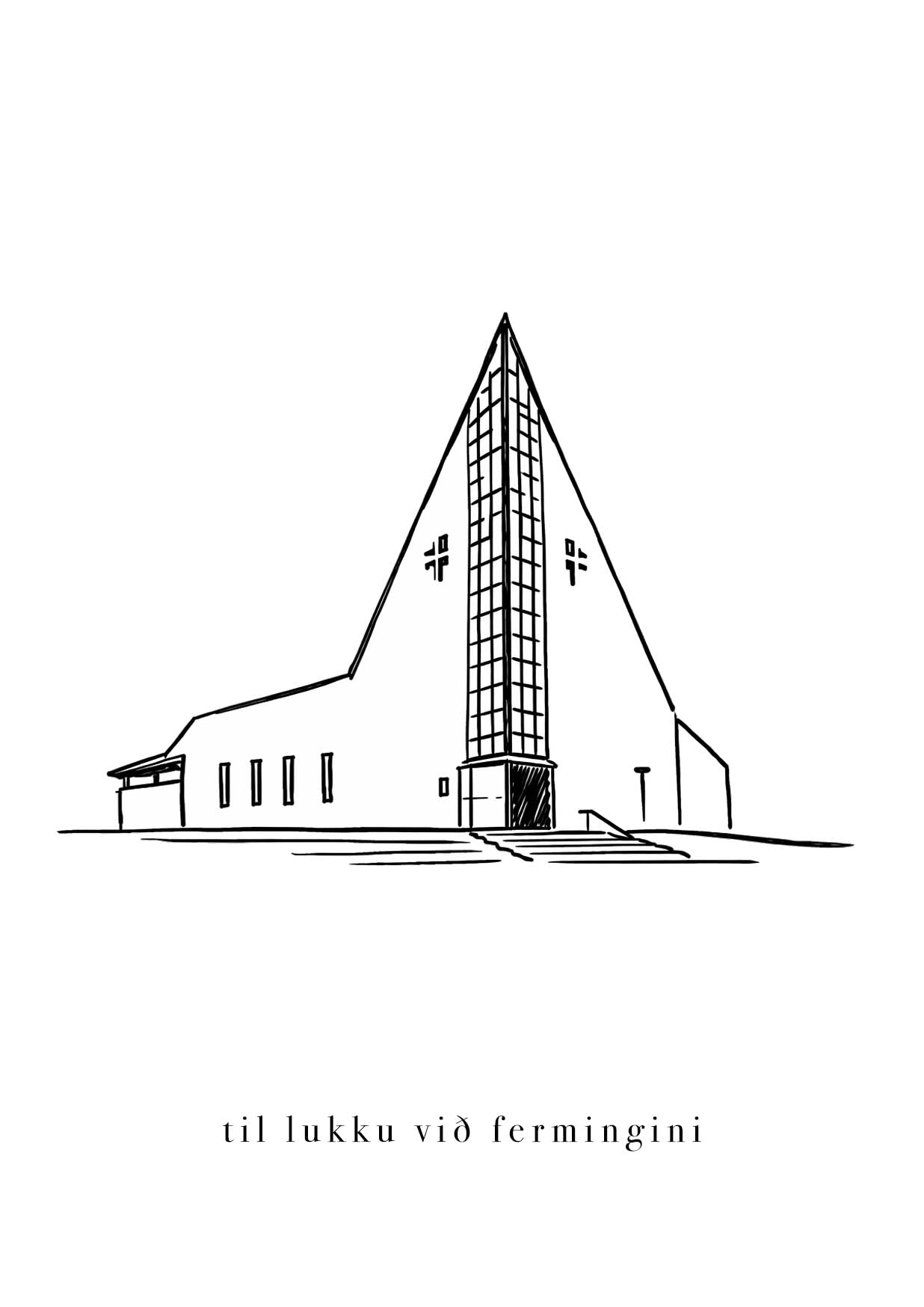 Til lukku við fermingini - Hoyvíkar kirkja