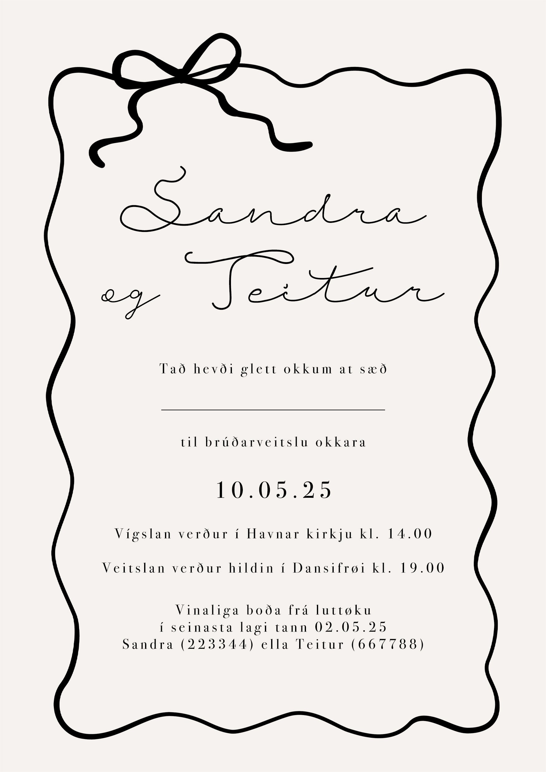 Innbjóðing - Sloyfa