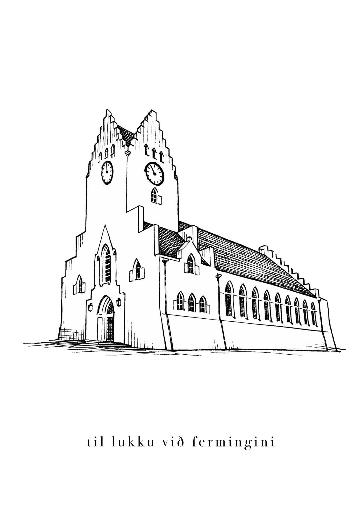 Til lukku við fermingini - Vágs kirkja