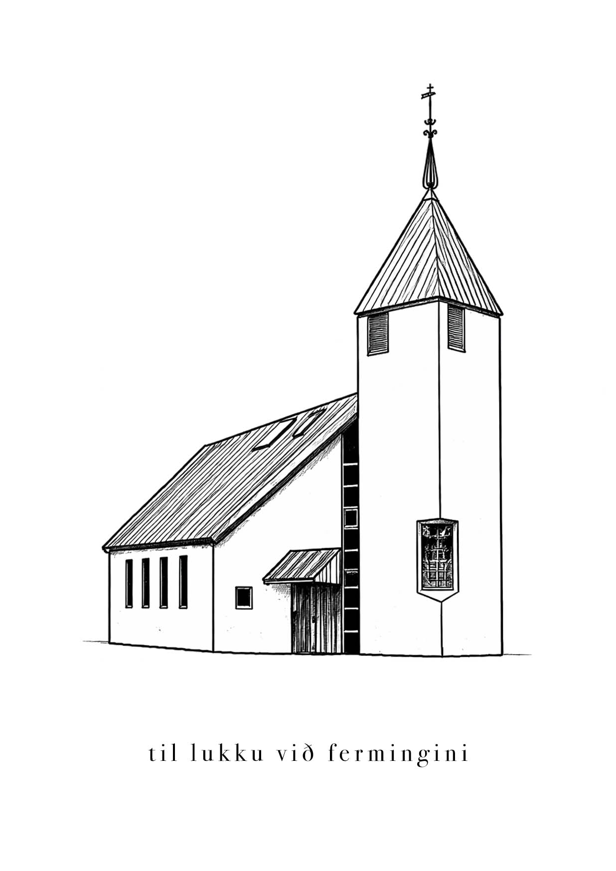 Til lukku við fermingini - Vestmanna kirkja
