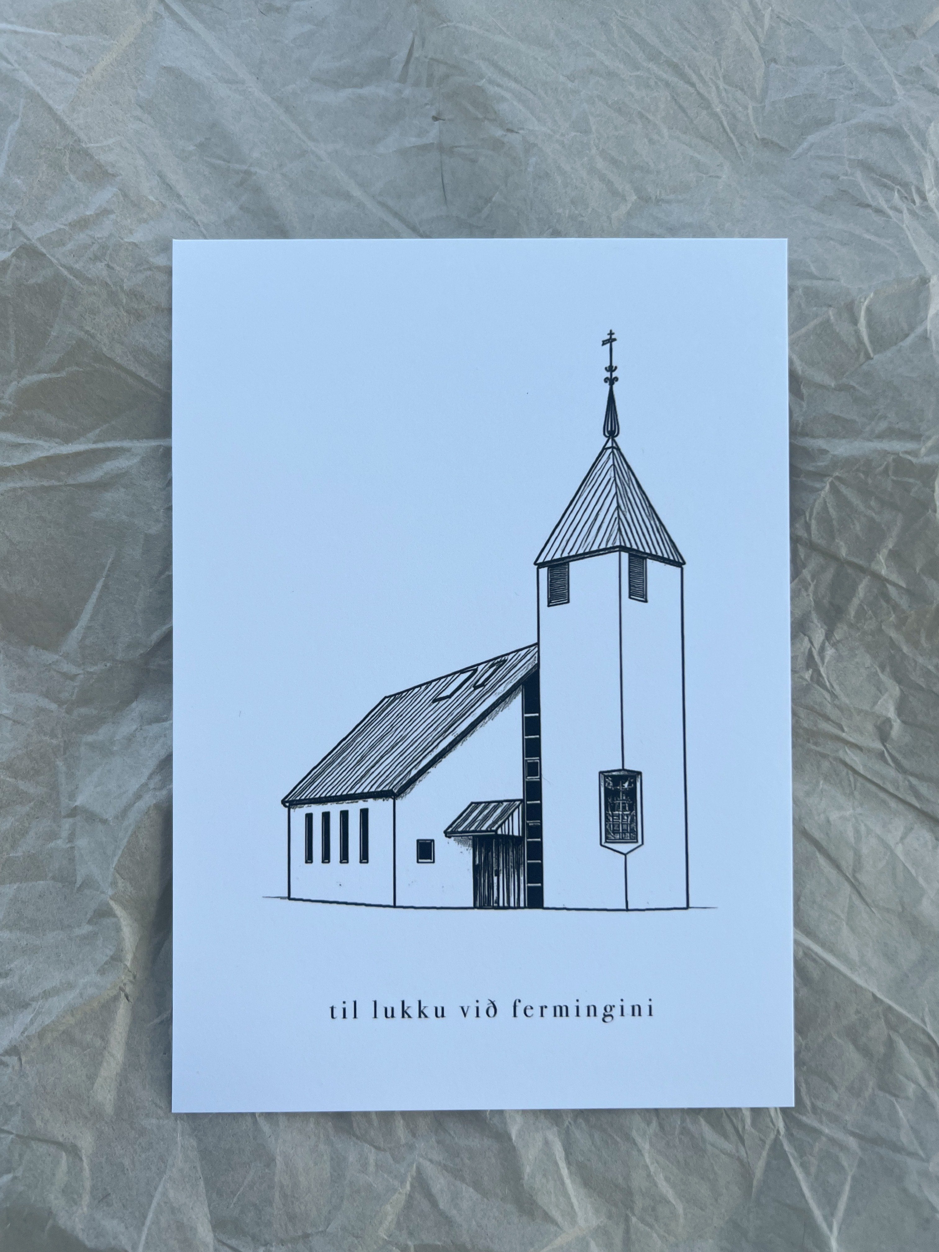 Til lukku við fermingini - Vestmanna kirkja