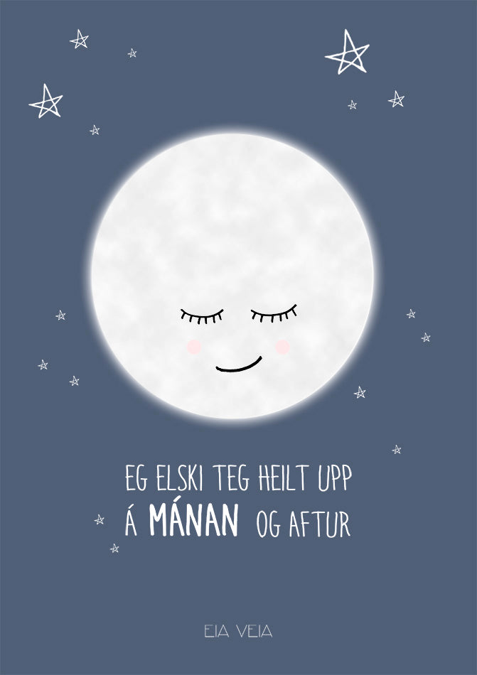 Blá mánaplakat