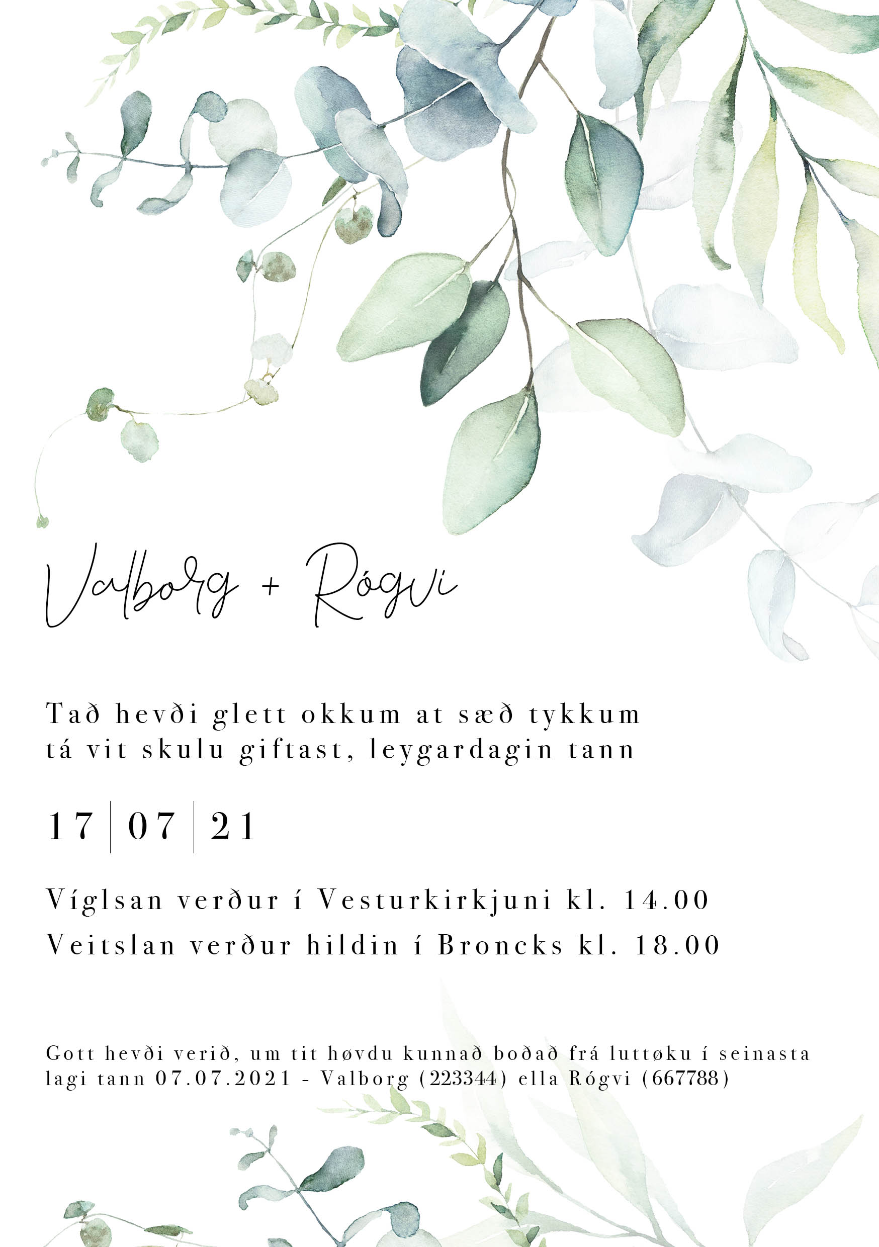 Innbjóðing - Liana