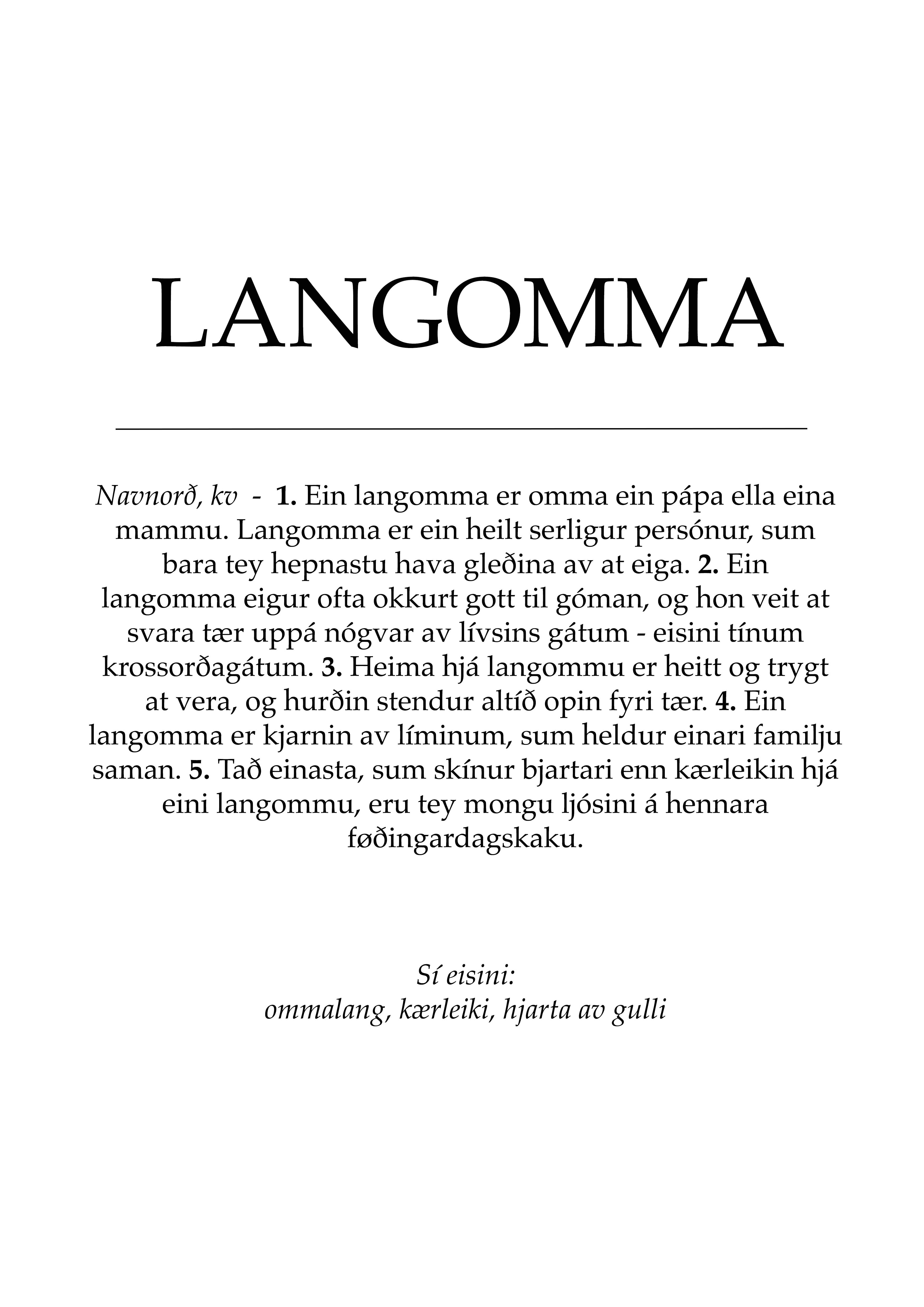 Langomma