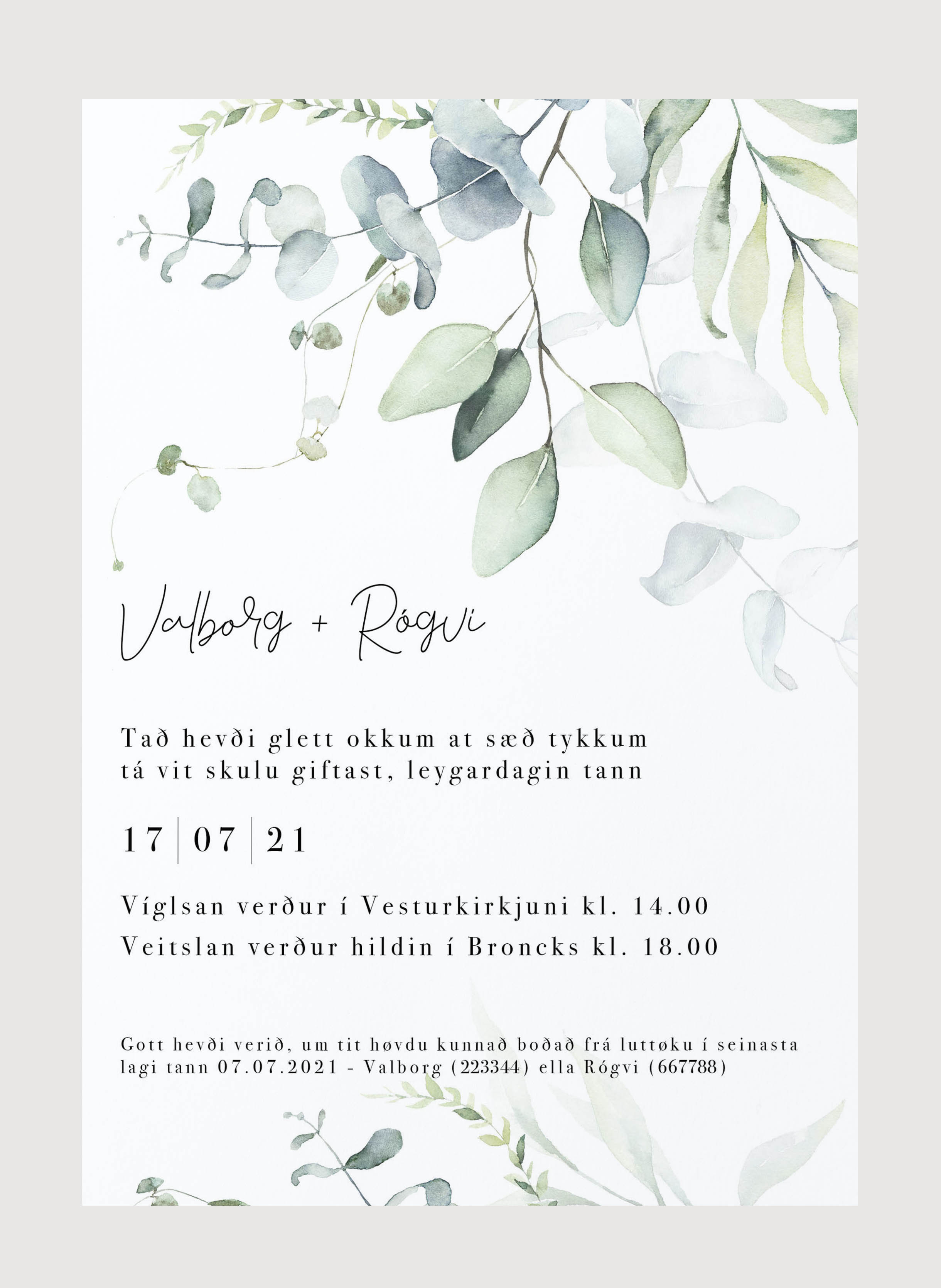 Innbjóðing - Liana