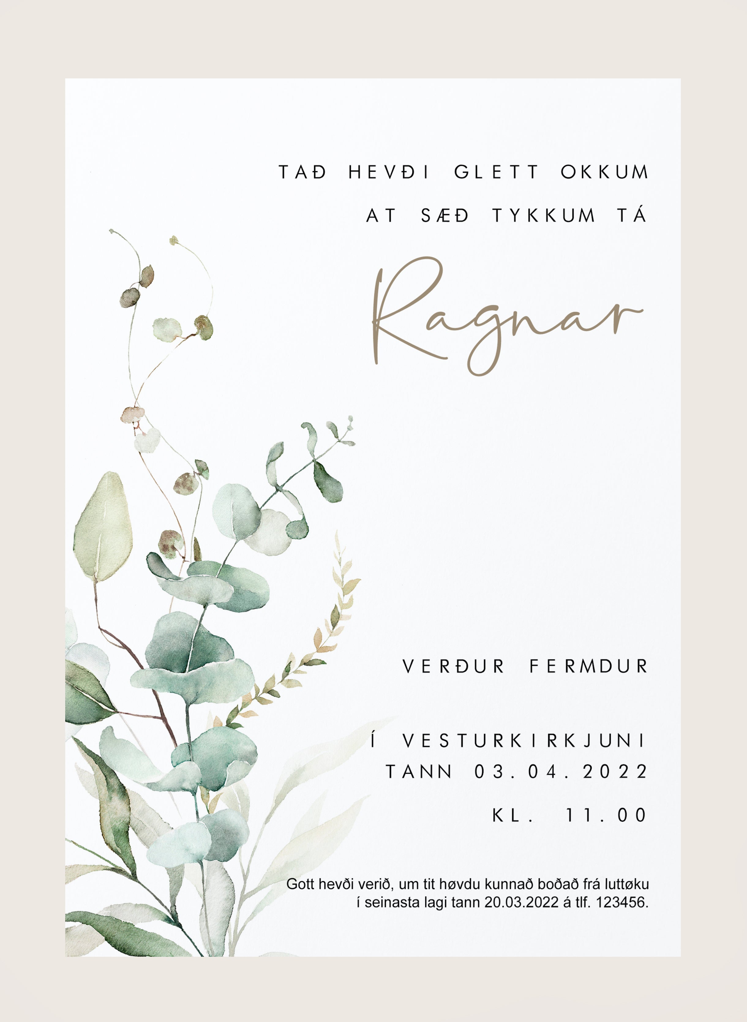 Innbjóðing - Ragnar