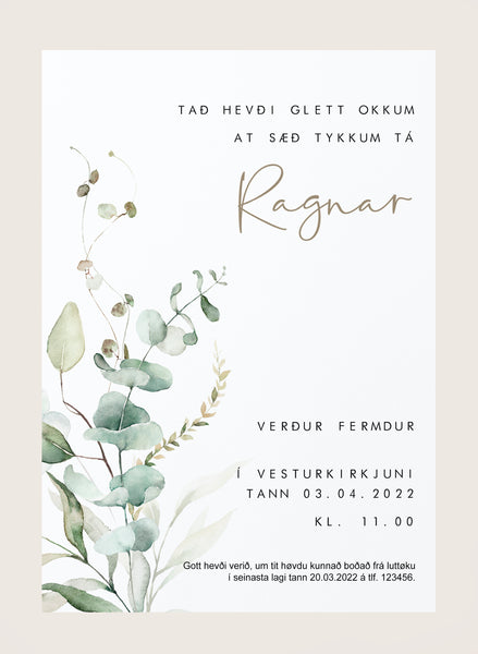 Innbjóðing - Ragnar