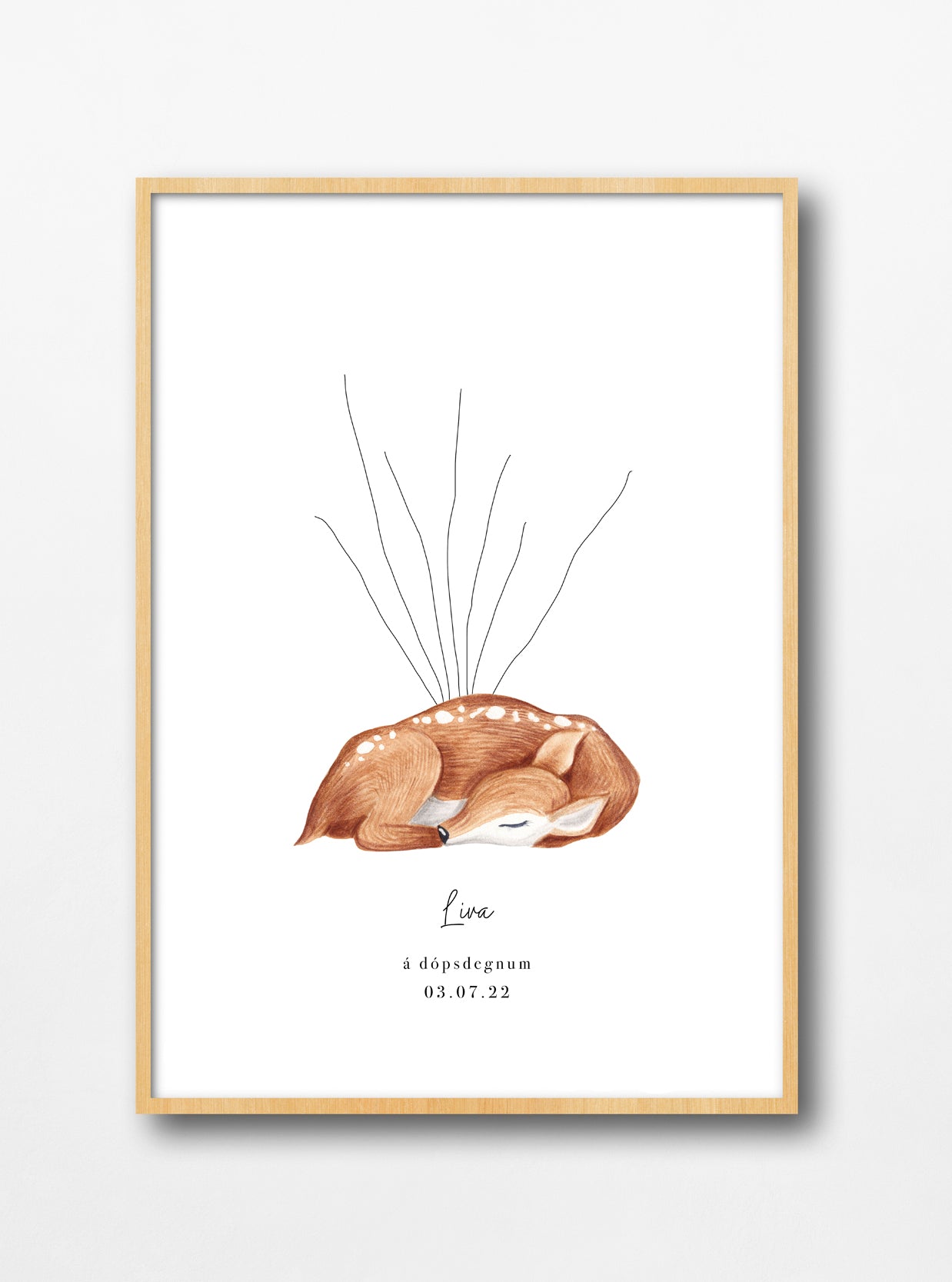 Plakat til fingramerki - Reinsdjór