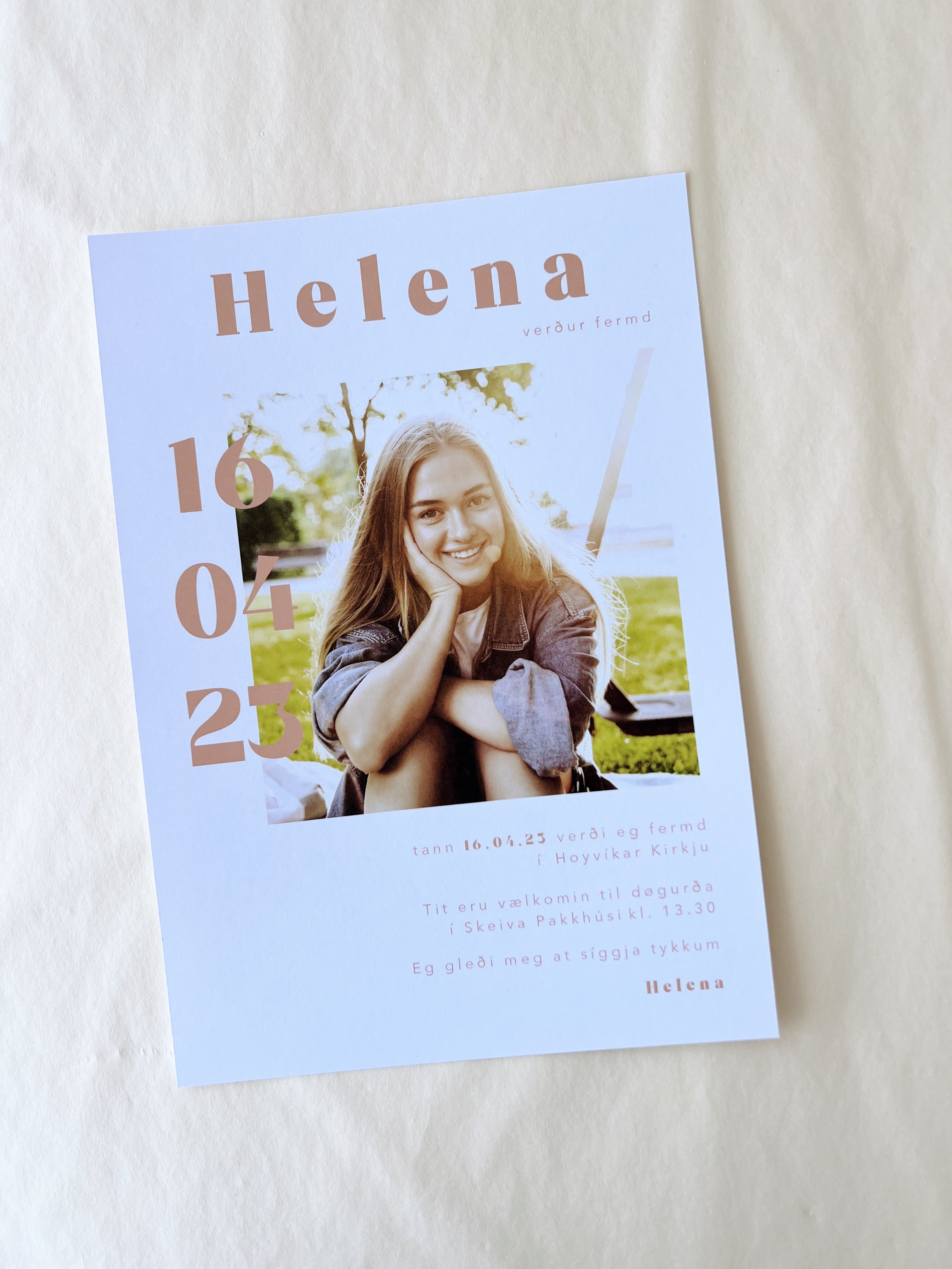 Innbjóðing - Helena