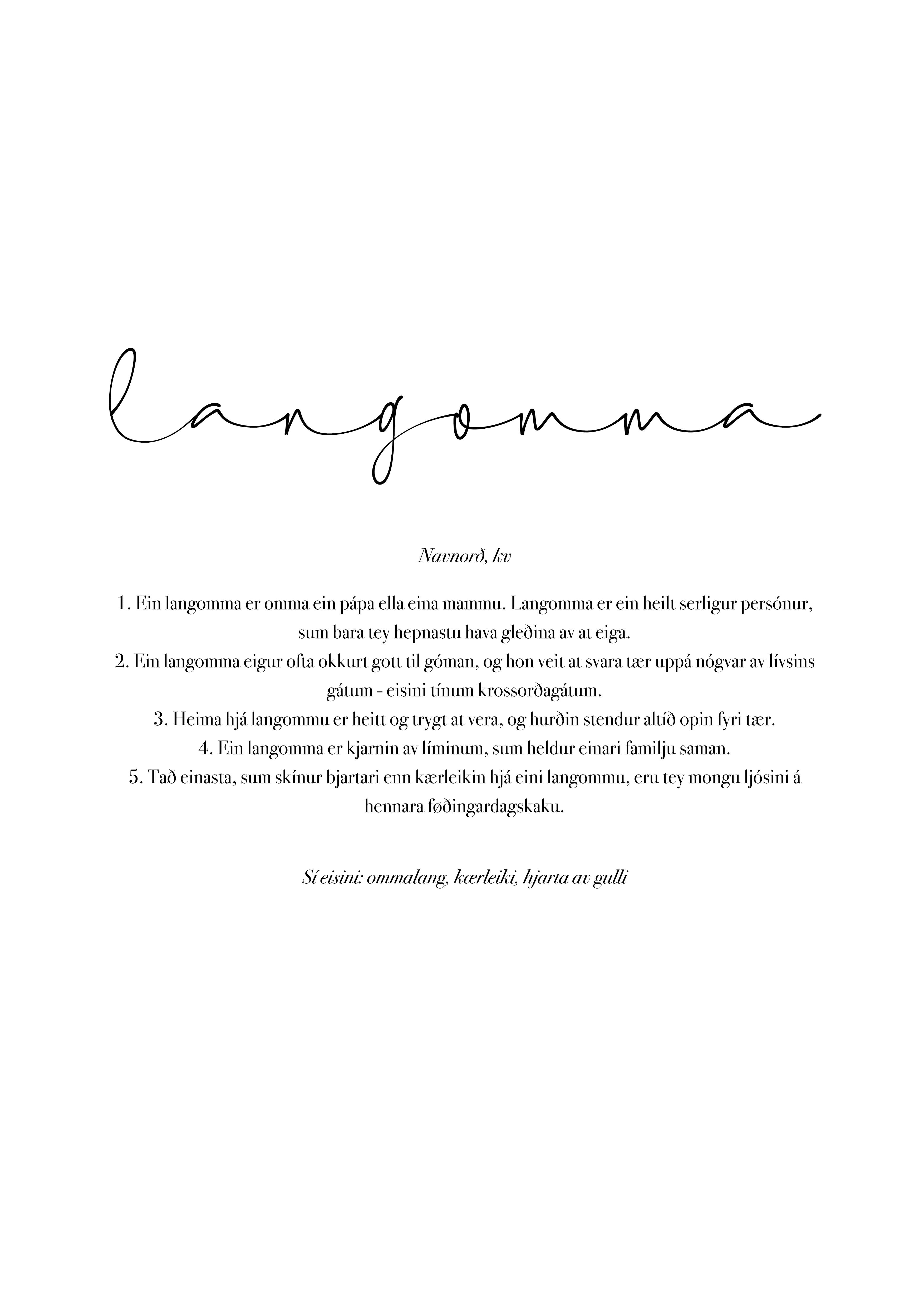 Langomma