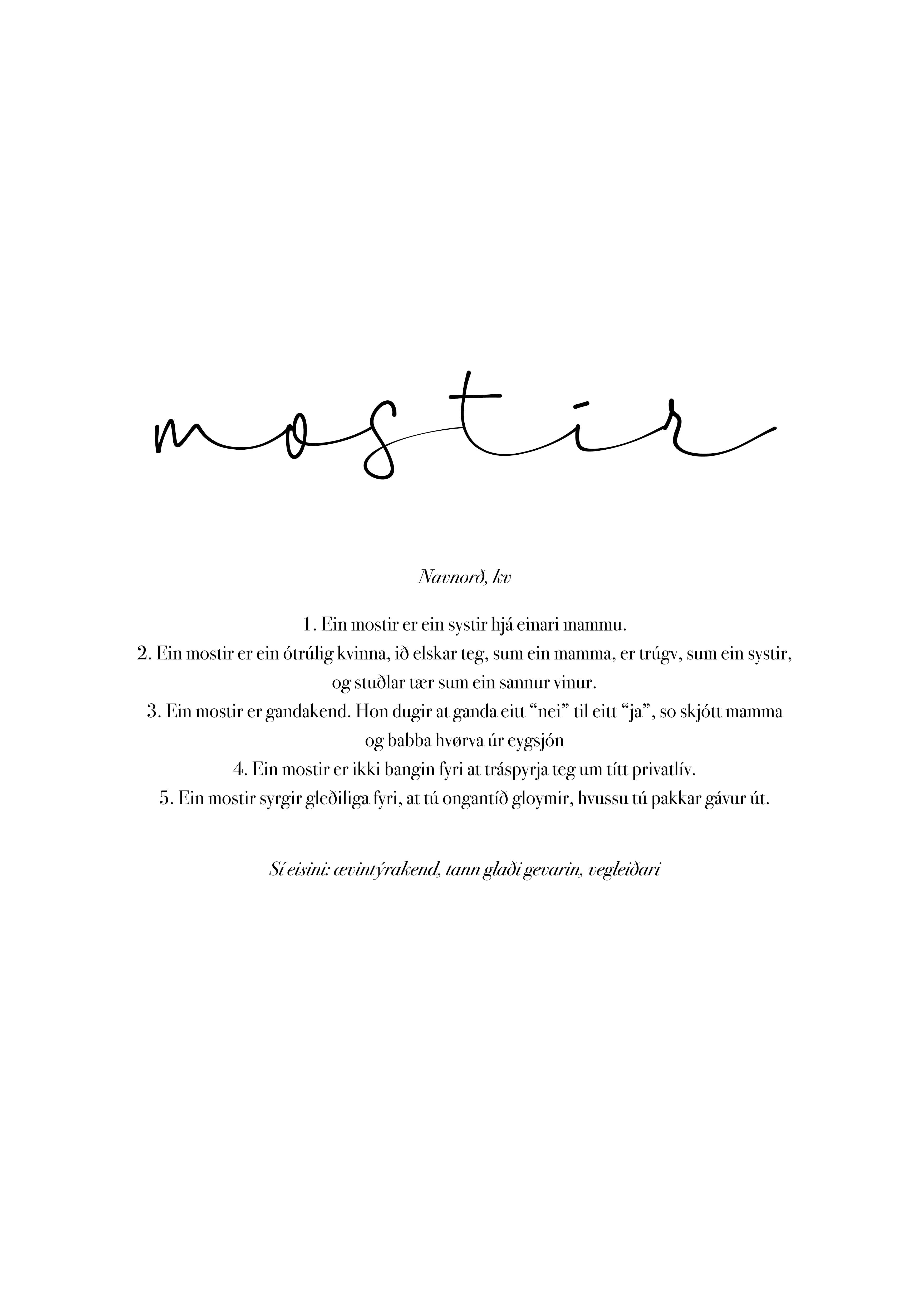 Mostir